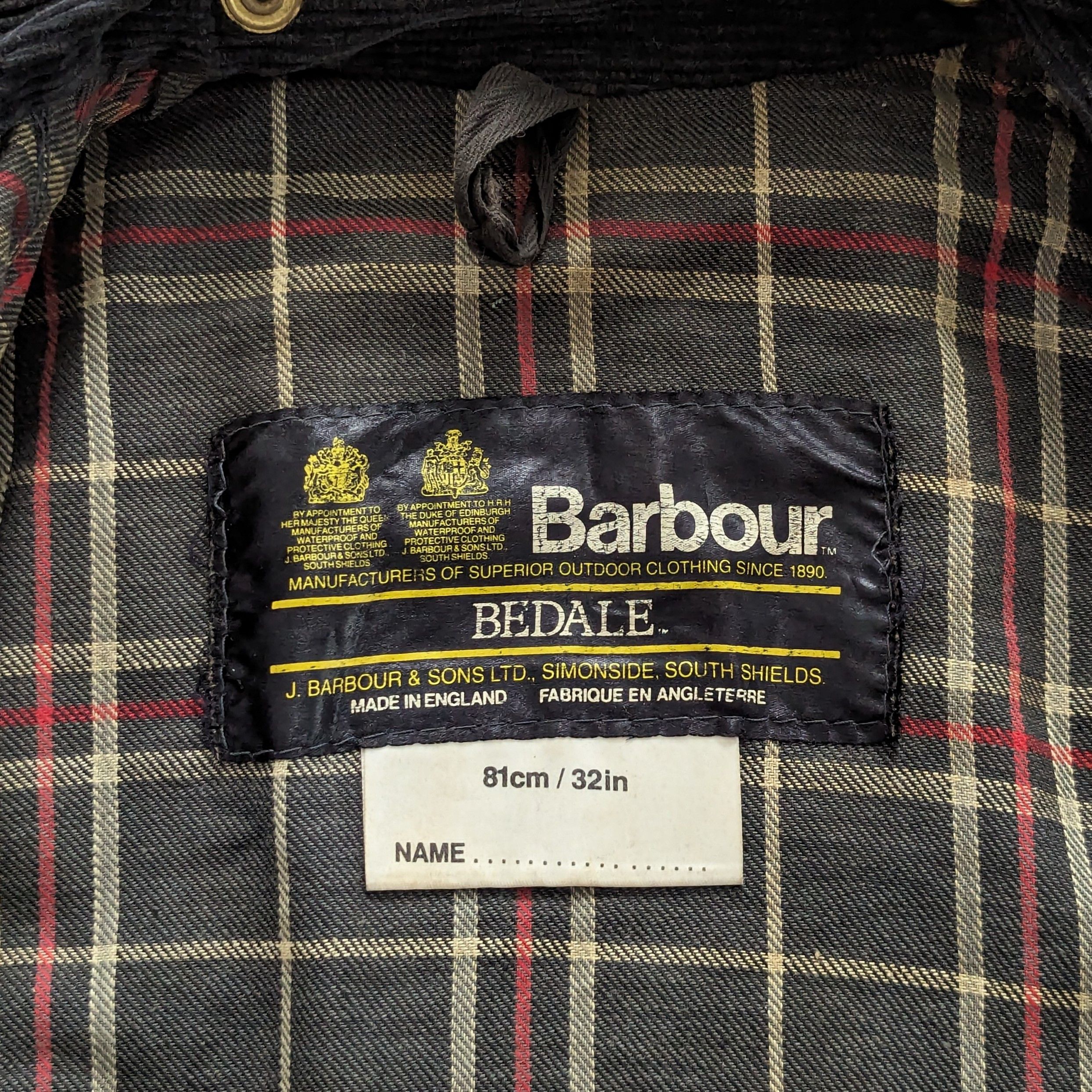 Barbour Barbour Two Crown A105 Bedale Wax Jacket 81cm/32in England Size US XS / EU 42 / 0 - 15 Thumbnail