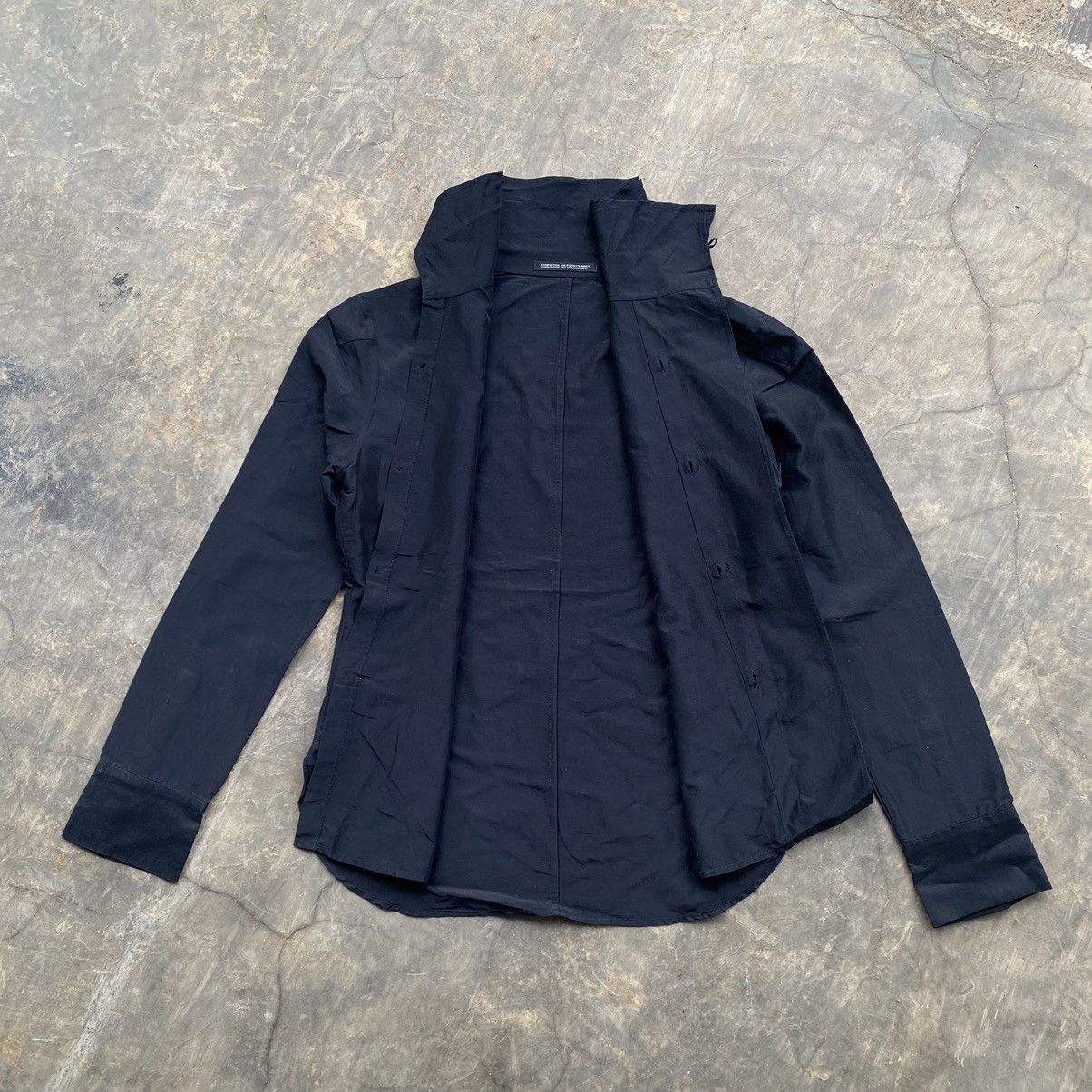 Yohji Yamamoto Yohji Yamamoto NOIR Cotton Design Collar Blouse Size S / US 4 / IT 40 - 2 Thumbnail