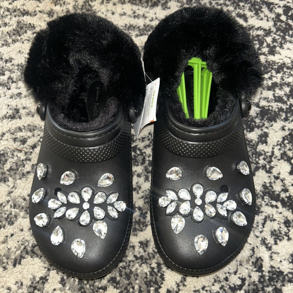 Crocs × Simone Rocha Crocs X Simone Rocha Classic Faux Fur Lined Clog Size US 9 / IT 39 - 2 Thumbnail