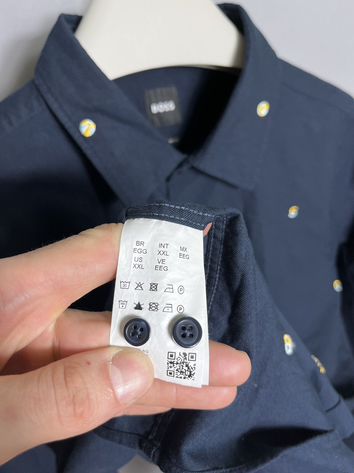Hugo Boss NWT hugo boss lukas shirt button blue cotton Size US XXL / EU 58 / 5 - 7 Thumbnail