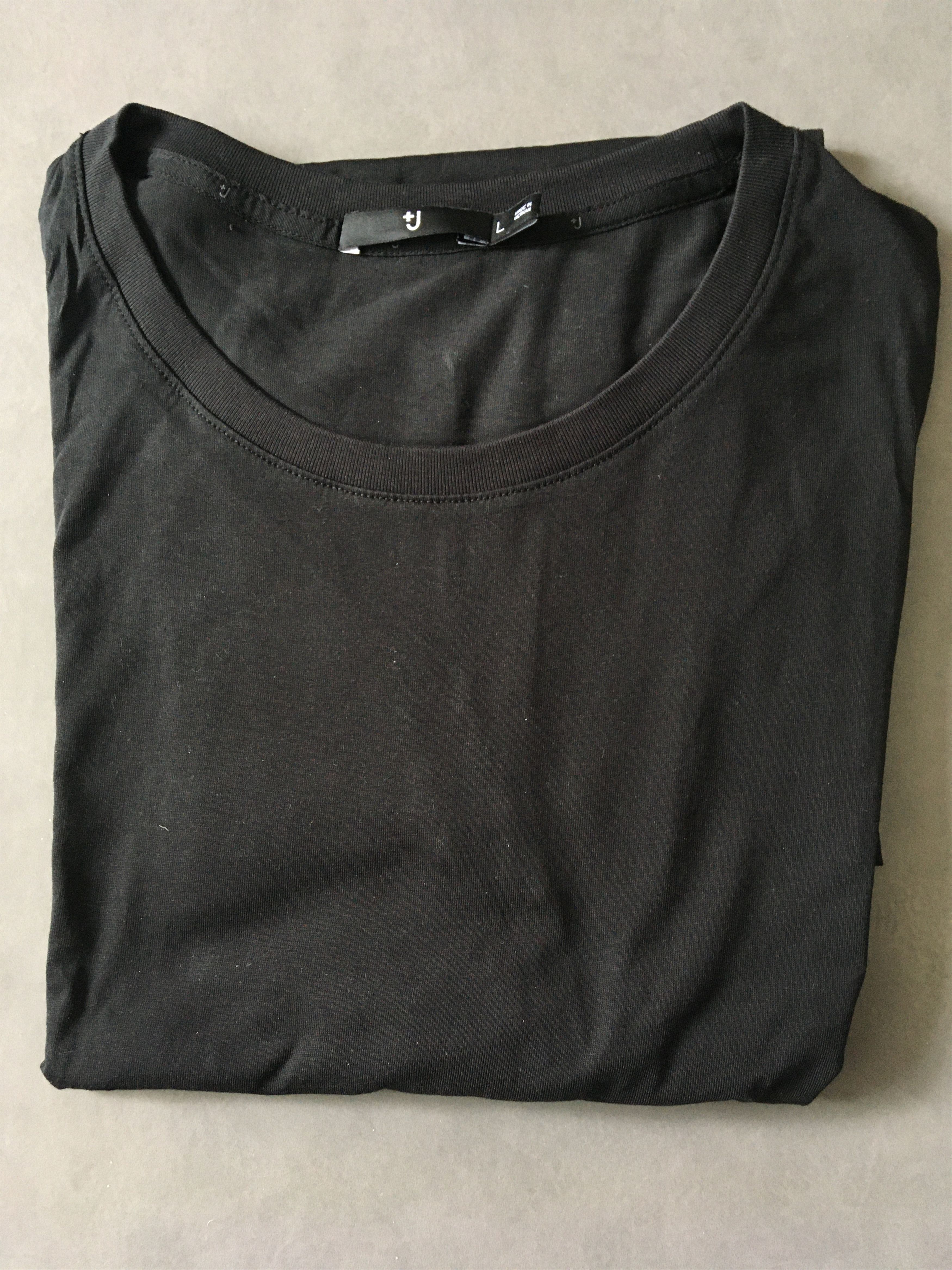 image of Jil Sander x Uniqlo J+ Short Sleeve Shirt in Black, Men's (Size Large)
