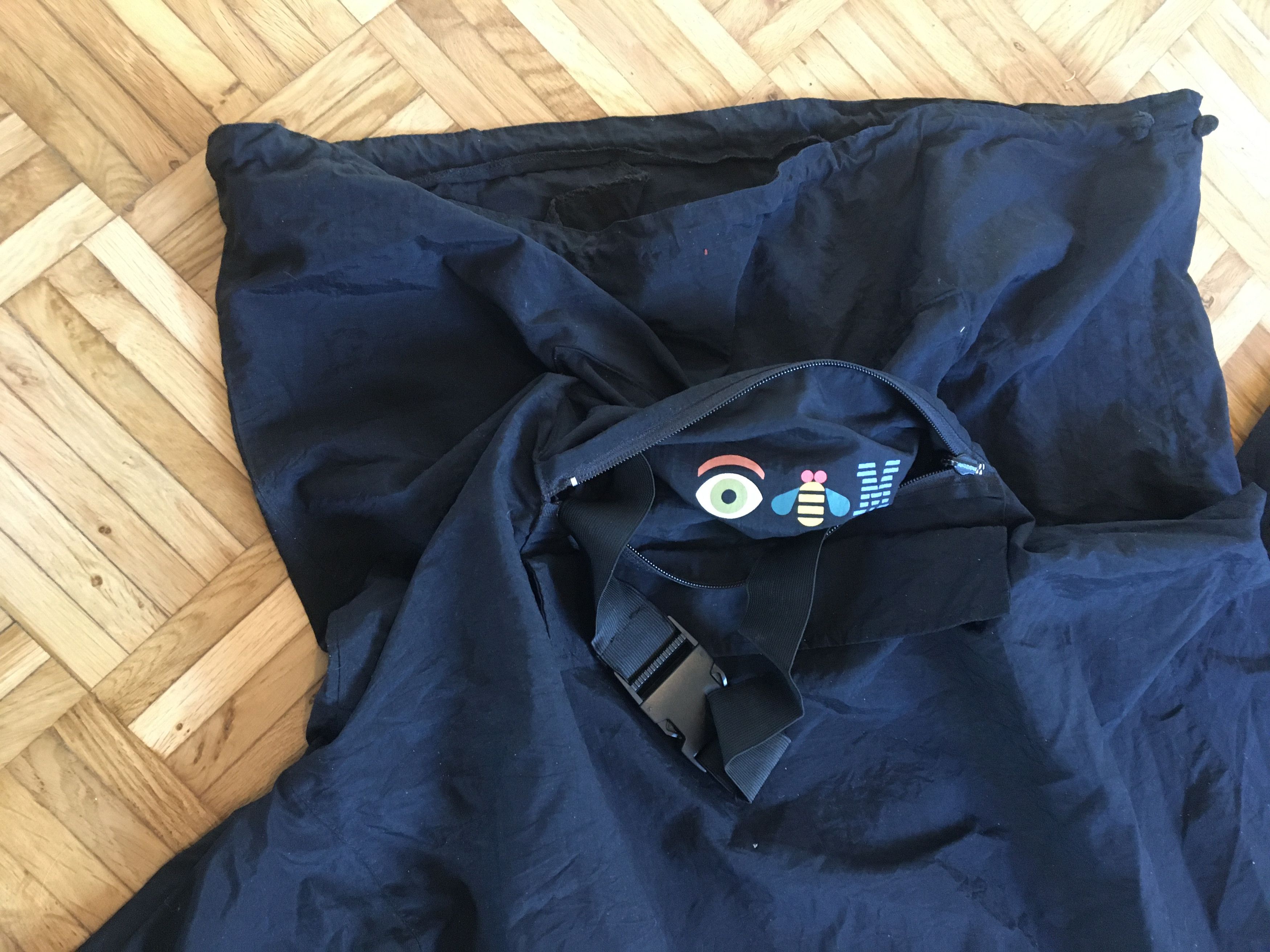 Fruit Of The Loom Vintage IBM Computer Windbreaker EYE BEE M Paul Rand Design Size US L / EU 52-54 / 3 - 6 Thumbnail