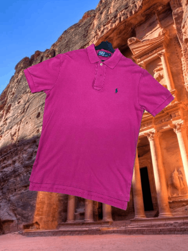 Polo Ralph Lauren Vintage Polo Ralph Lauren logo pink T-shirt Y2K Size US S / EU 44-46 / 1 - 1 Thumbnail