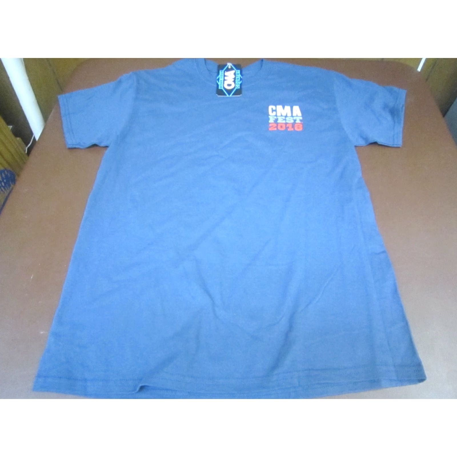 Vintage VINTAGE CMA T-Shirt Medium Unisex Adults Blue 2018 Country Music Association Festival Graphic Tee Music Sign CMA Men/Women? Size US M / EU 48-50 / 2 - 3 Thumbnail