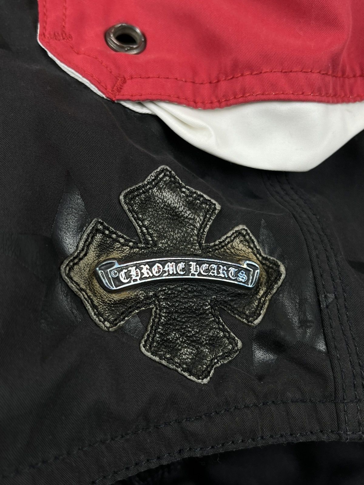 Chrome Hearts Chrome Hearts 7 Patch Leather Plus Cross Boxing Board Shorts Size US 36 / EU 52 - 4 Thumbnail