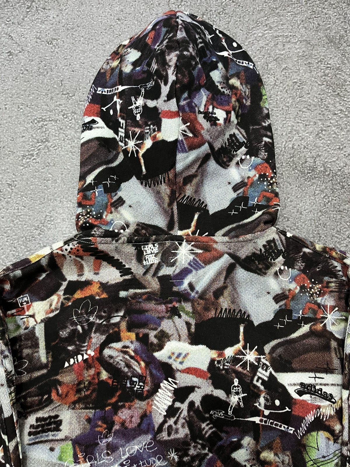 Adidas Rare Adidas Fullprint aop Full Face Zip Hoodie Size US M / EU 48-50 / 2 - 9 Thumbnail