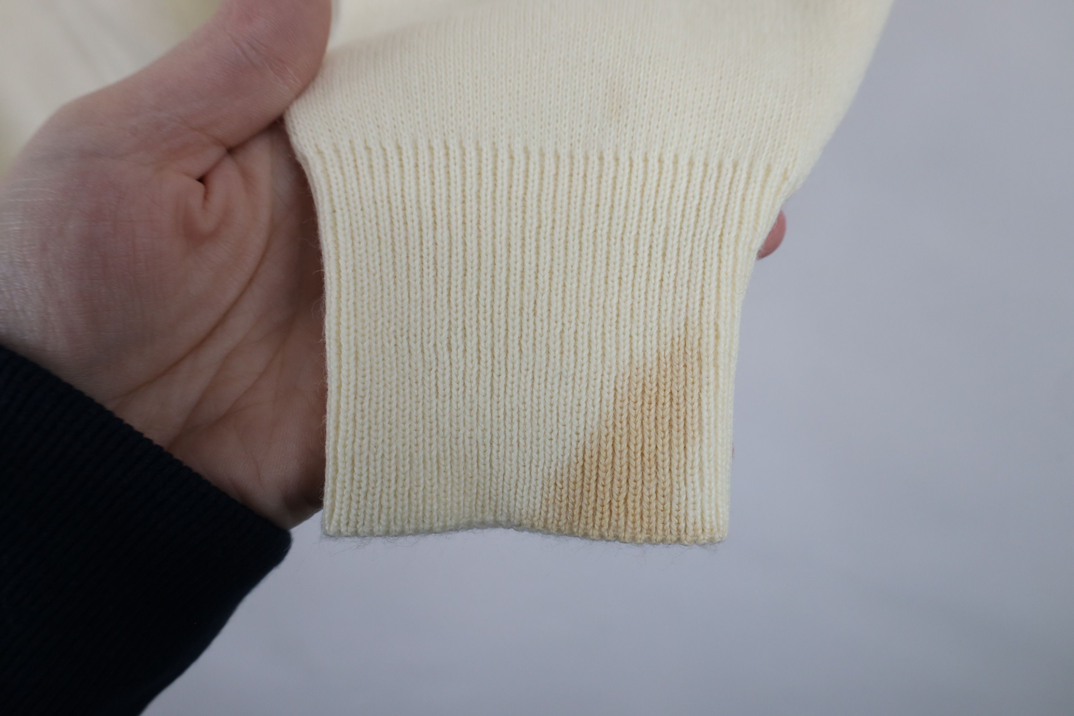 Vintage Vintage 70s Streetwear Feed Farmer Knit Sweater Cream USA Size L / US 10 / IT 46 - 6 Thumbnail