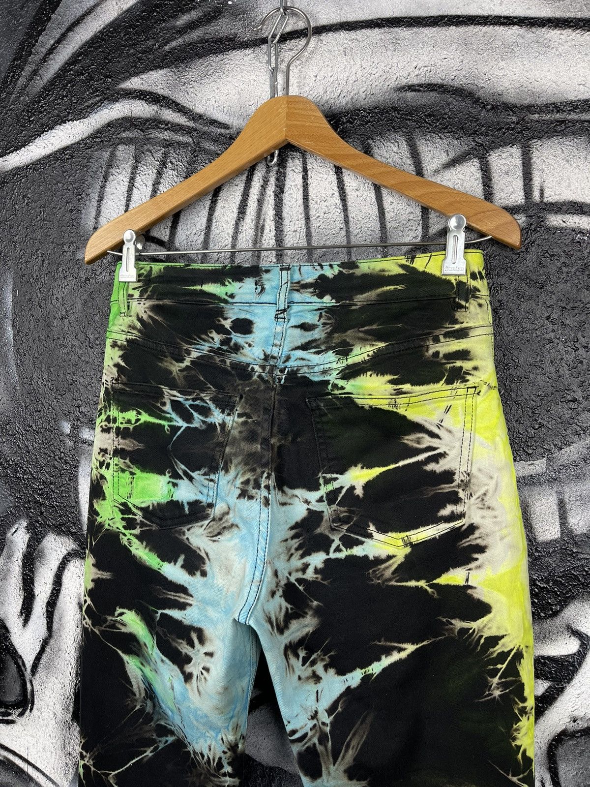 Jaded London Jaded London Tie-Dye Blue/Green Boyfriend Fit Women’s Jeans Size 26" / US 2 / IT 38 - 9 Thumbnail