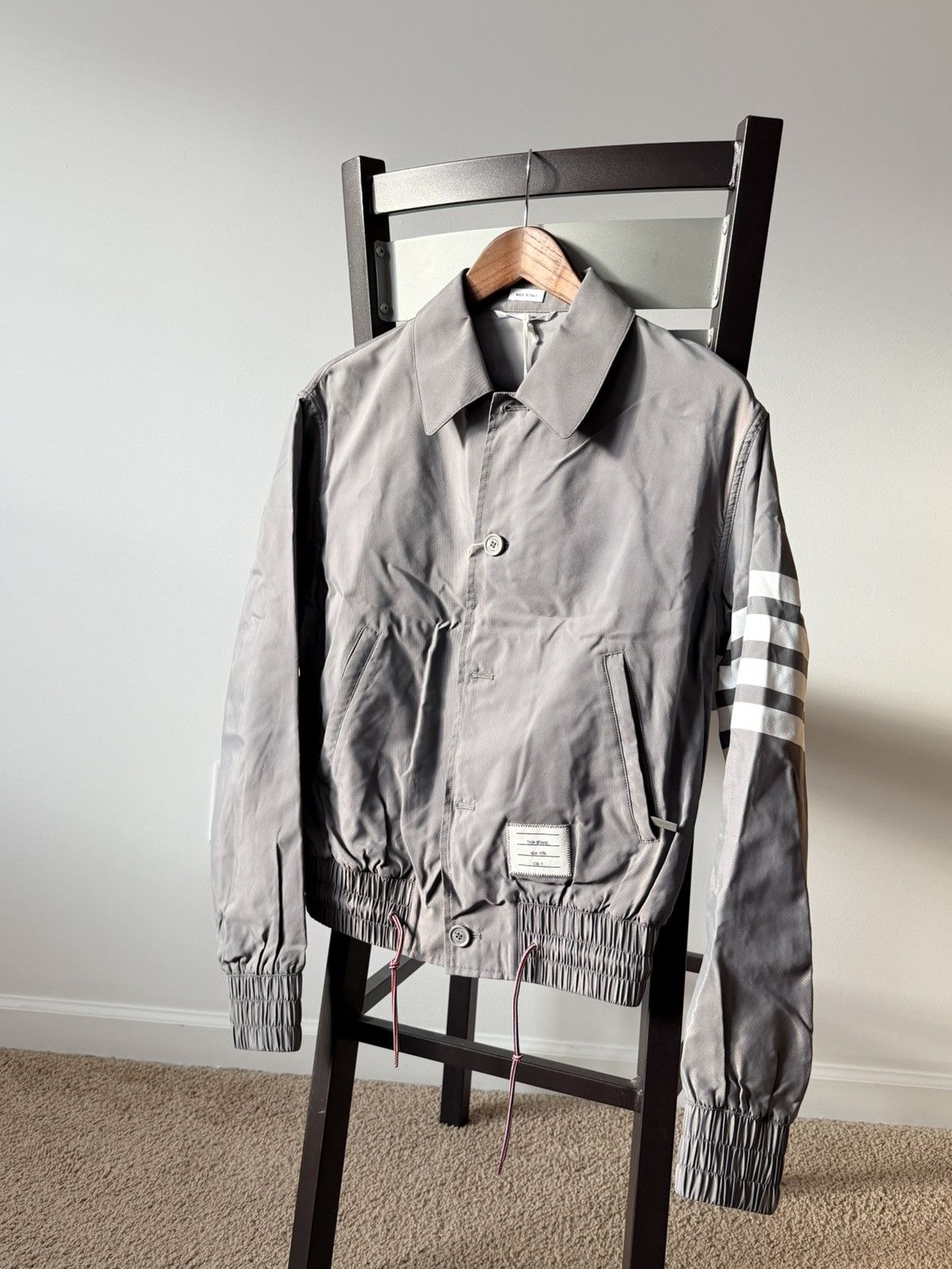 Thom Browne Thom Browne Striped Shell Jacket Size US XS / EU 42 / 0 - 1 Thumbnail