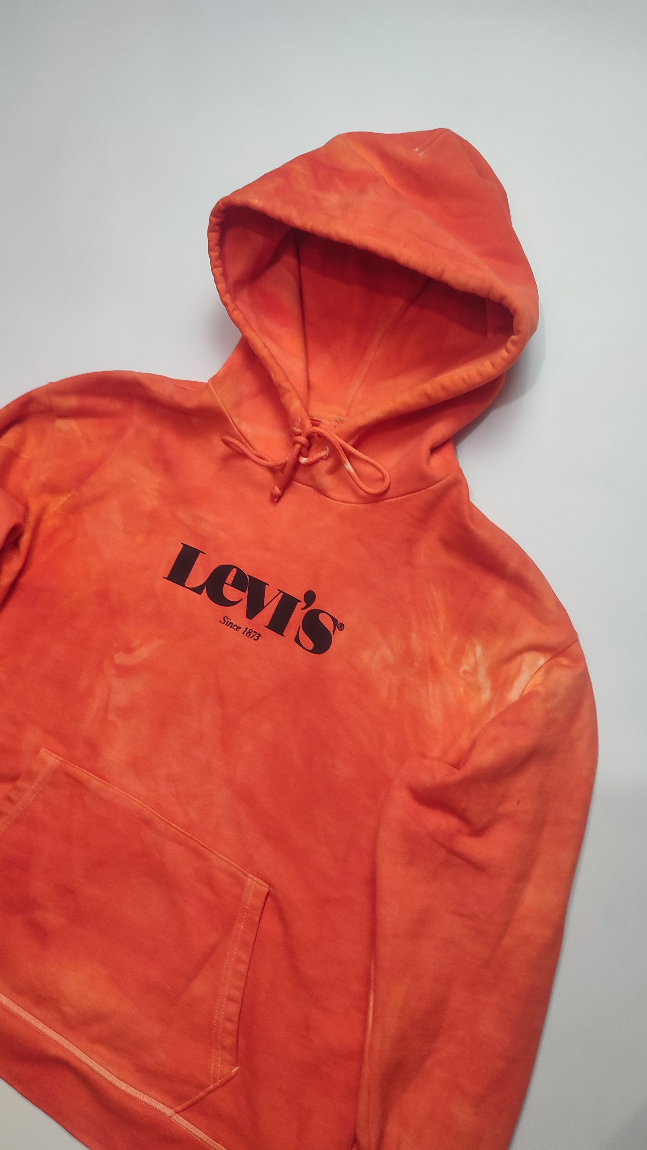 Pre-owned Custom X Levis Tie-dye Custom Hoodie In Orange