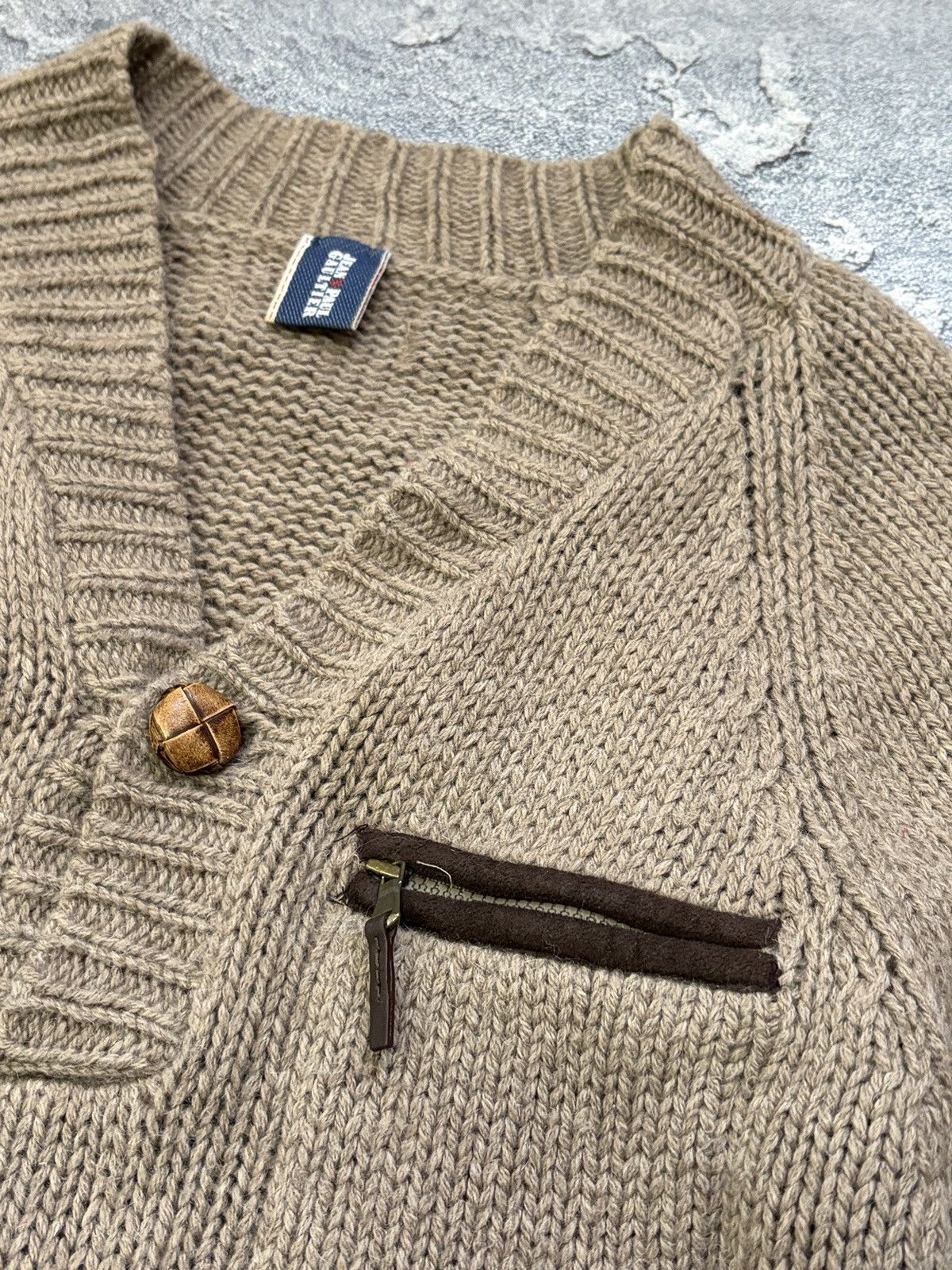 Jean Paul Gaultier Vintage Jean Paul Gaultier Elbow Patch Zip Pocket Sweater M Size US M / EU 48-50 / 2 - 7 Thumbnail