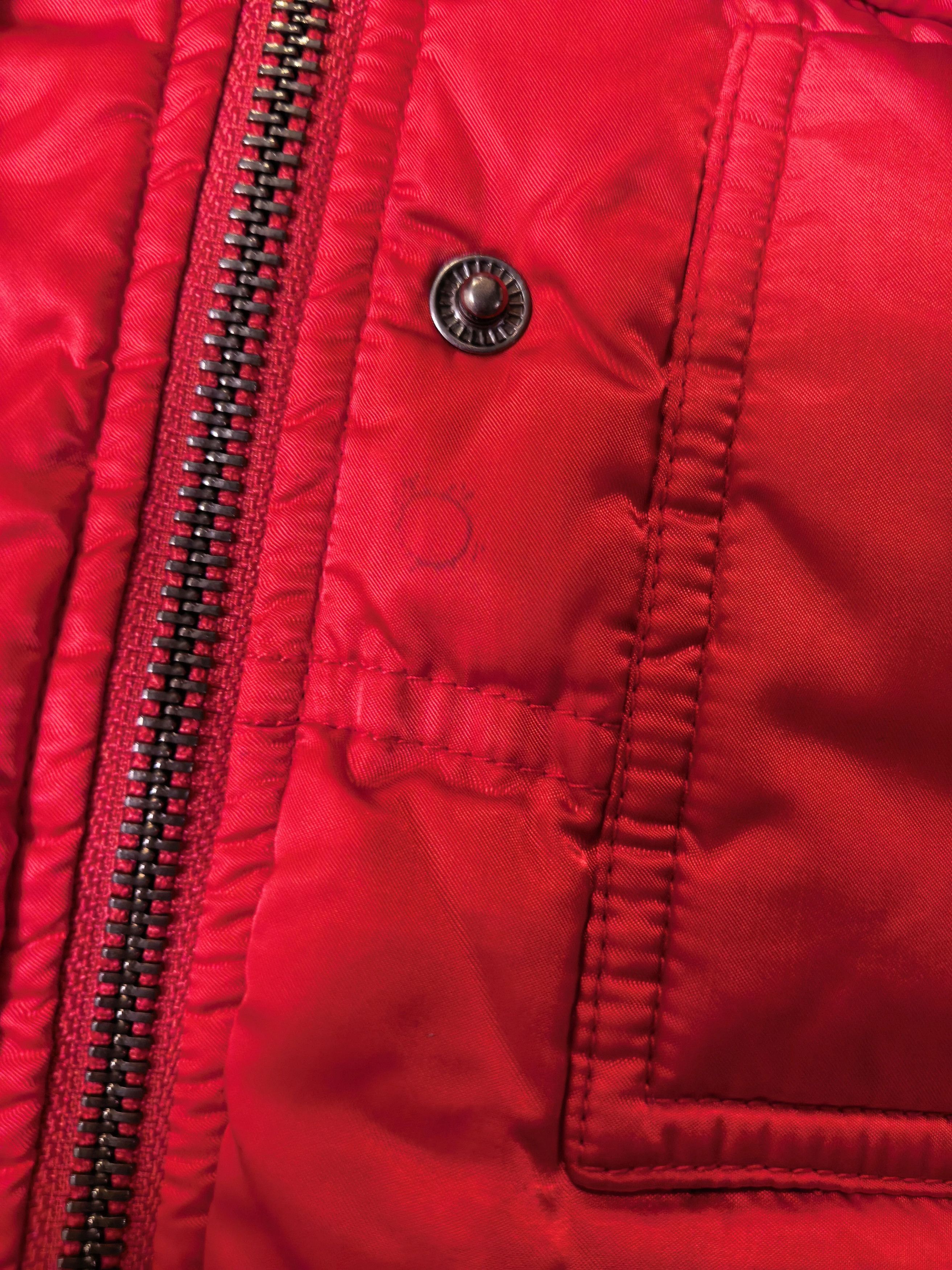 Prada Prada Red Classic Triangle Logo Down Jacket 38 Size XS / US 0-2 / IT 36-38 - 3 Thumbnail