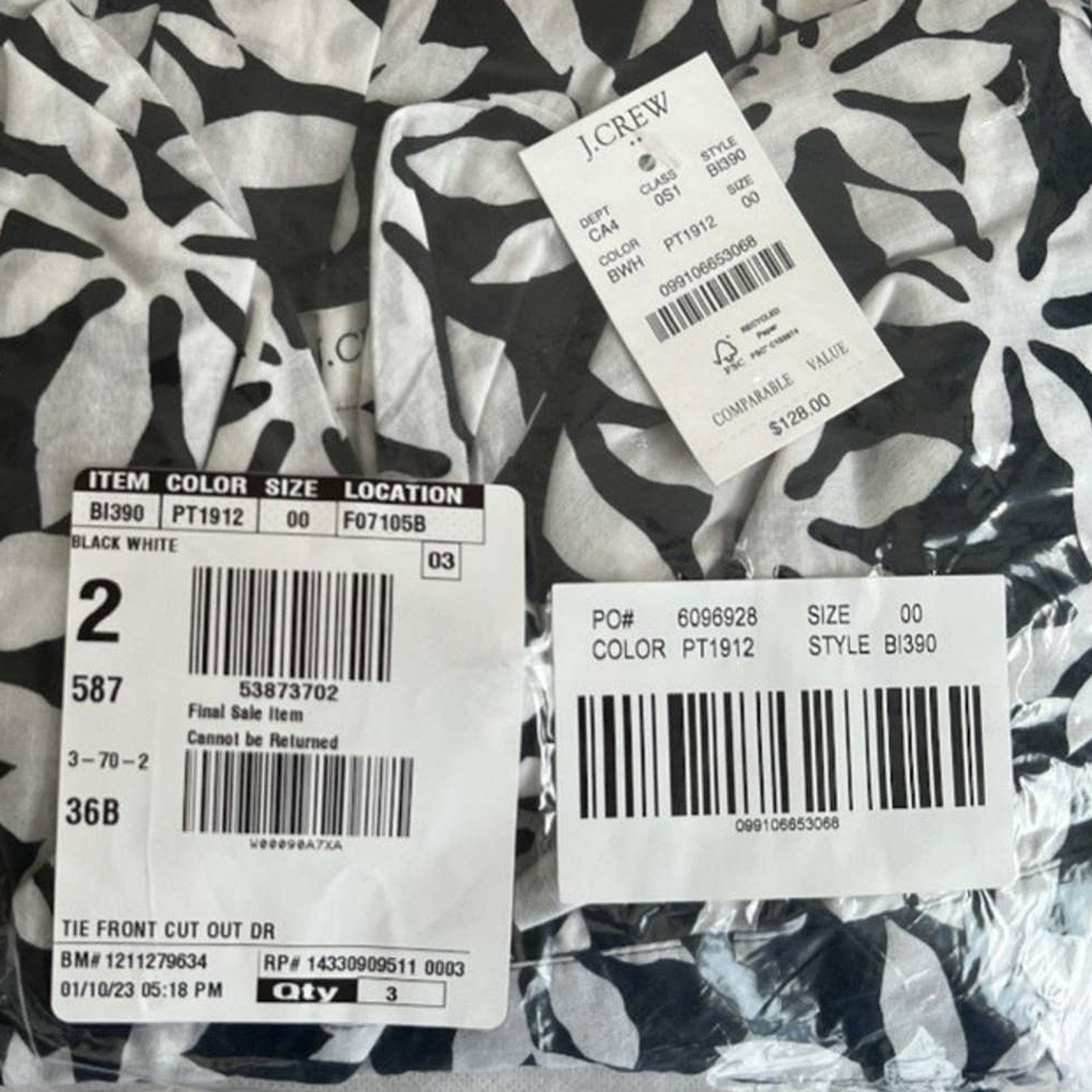 J.Crew J.Crew Tie-Front Cutout Midi Dress, 00/XXS Size XXS / US 00 / IT 34 - 4 Thumbnail