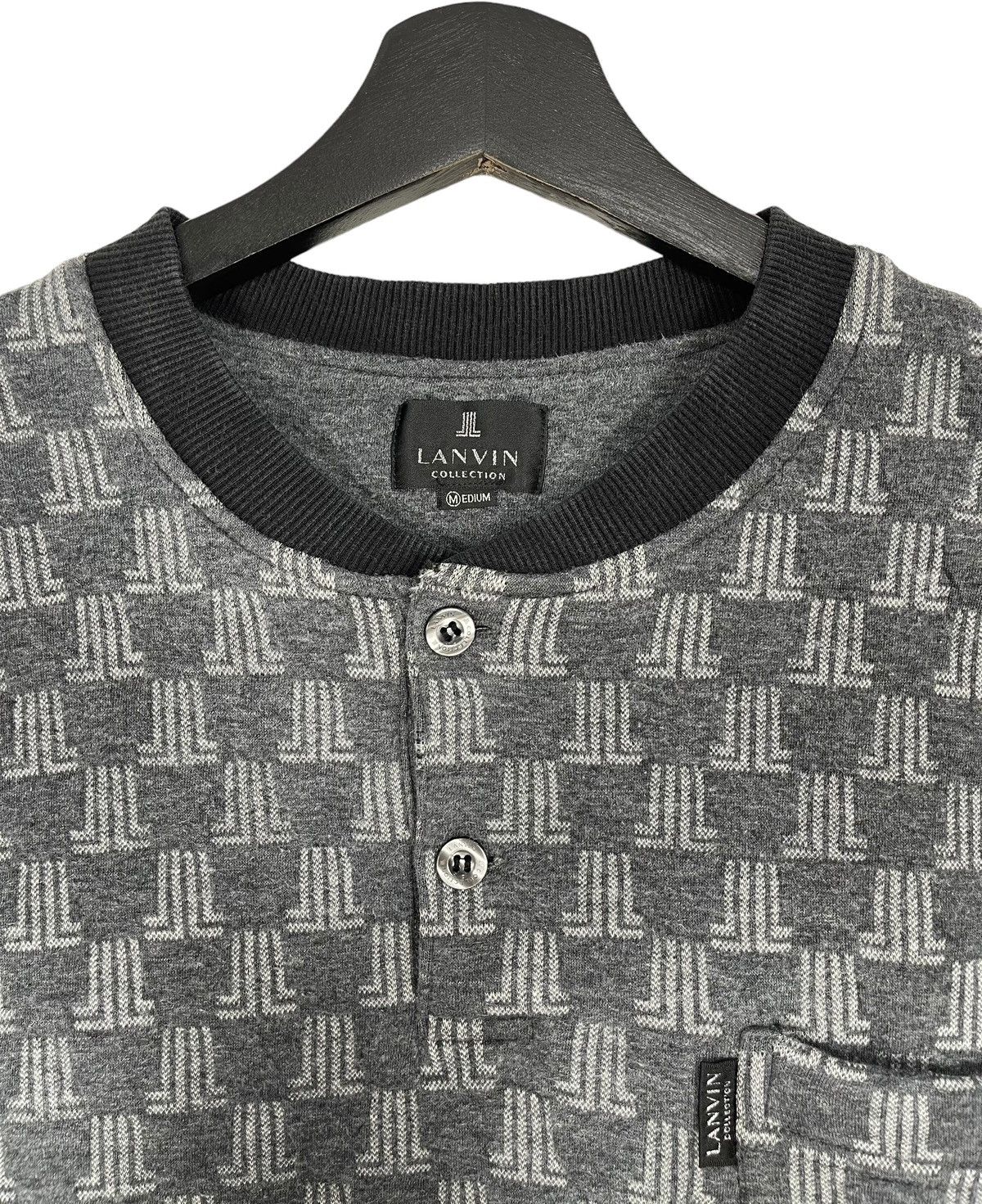 Lanvin 90s Vintage Lanvin Monogram Pull Over Size US M / EU 48-50 / 2 - 6 Thumbnail