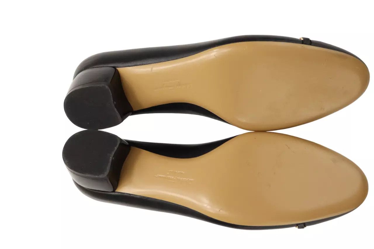 Salvatore Ferragamo SALVATORE FERRAGAMO Shoes Women's US 7 Leather Heeled Chain Size US 7 / IT 37 - 8 Thumbnail