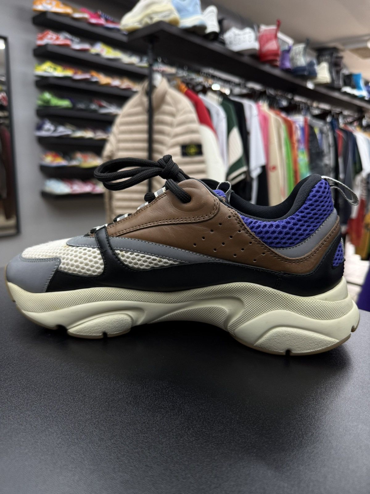 Dior Men’s Dior B22 Runner Brown Blue White Size 43 / 10US Size US 10 / EU 43 - 16 Thumbnail