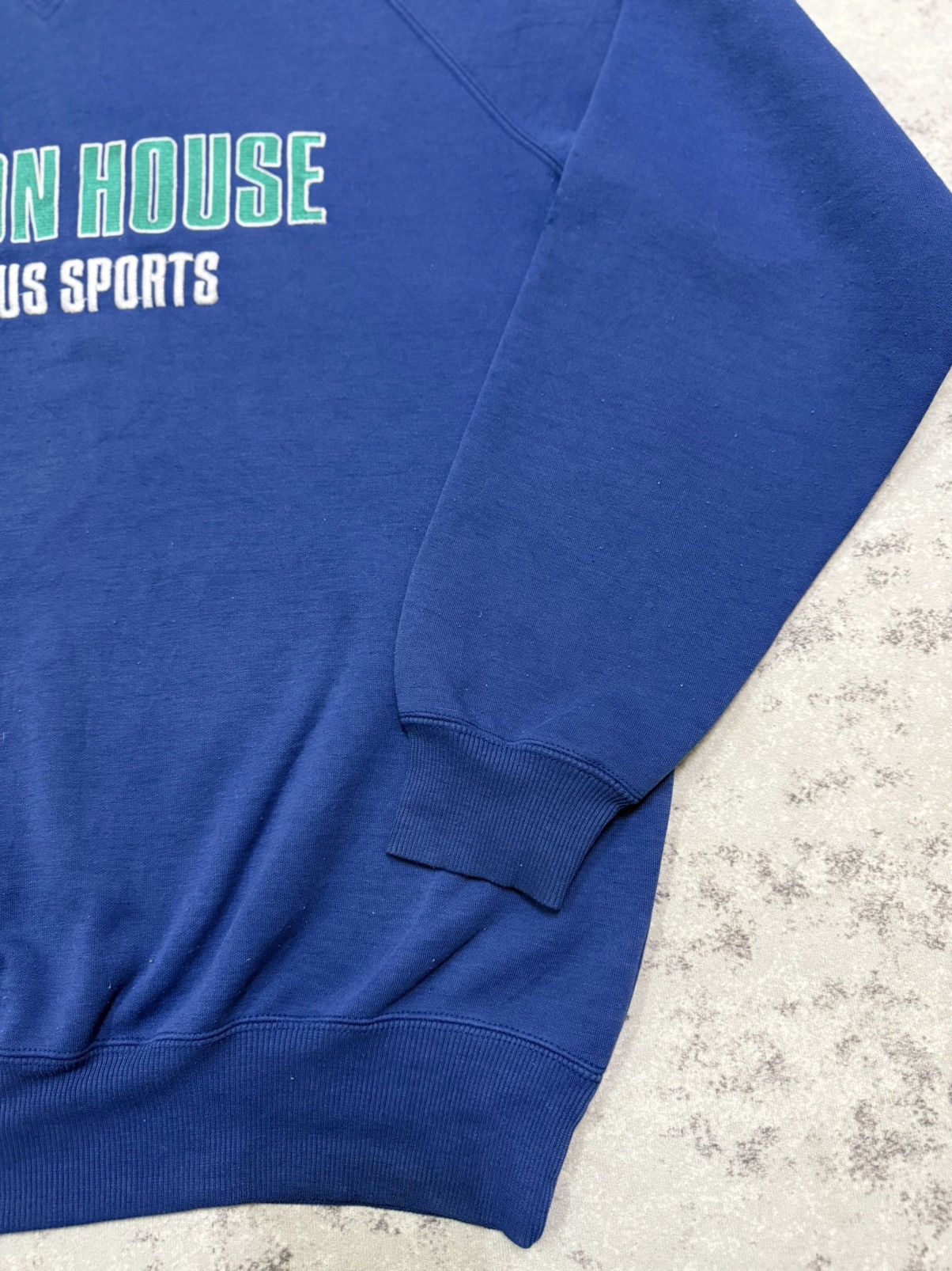 Vintage Vintage 90s Leyton House Versus Sports Biglog Sweatshirt Size US XL / EU 56 / 4 - 6 Thumbnail