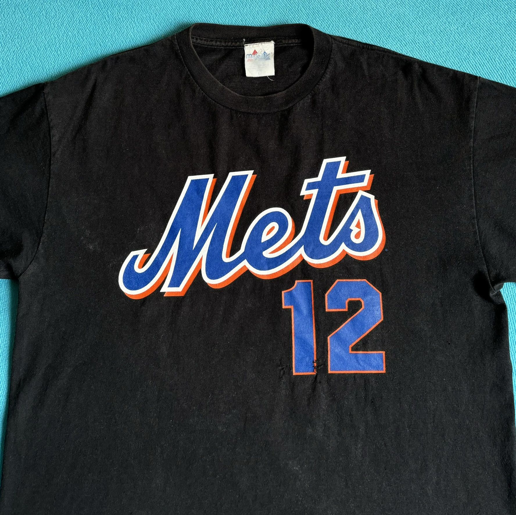 Majestic New York Mets Alomar 12 Majestic MLB Size Jersey. L Size US L / EU 52-54 / 3 - 7 Thumbnail