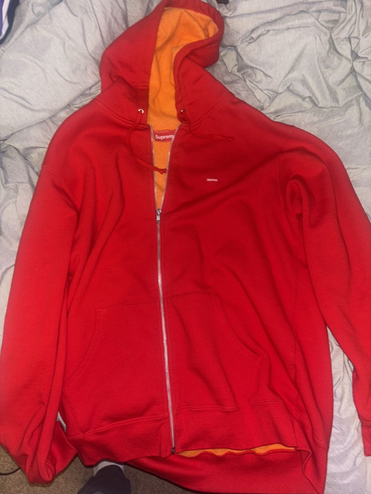 Supreme Supreme Cross Box Logo Hoodie Red Small | Grailed