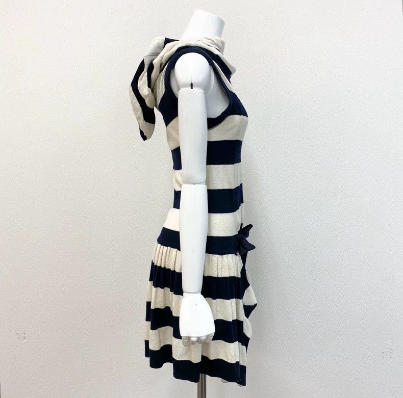 Vivienne Westwood Vivienne Westwood Blue and white striped sleeveless dress Size S / US 4 / IT 40 - 2 Thumbnail