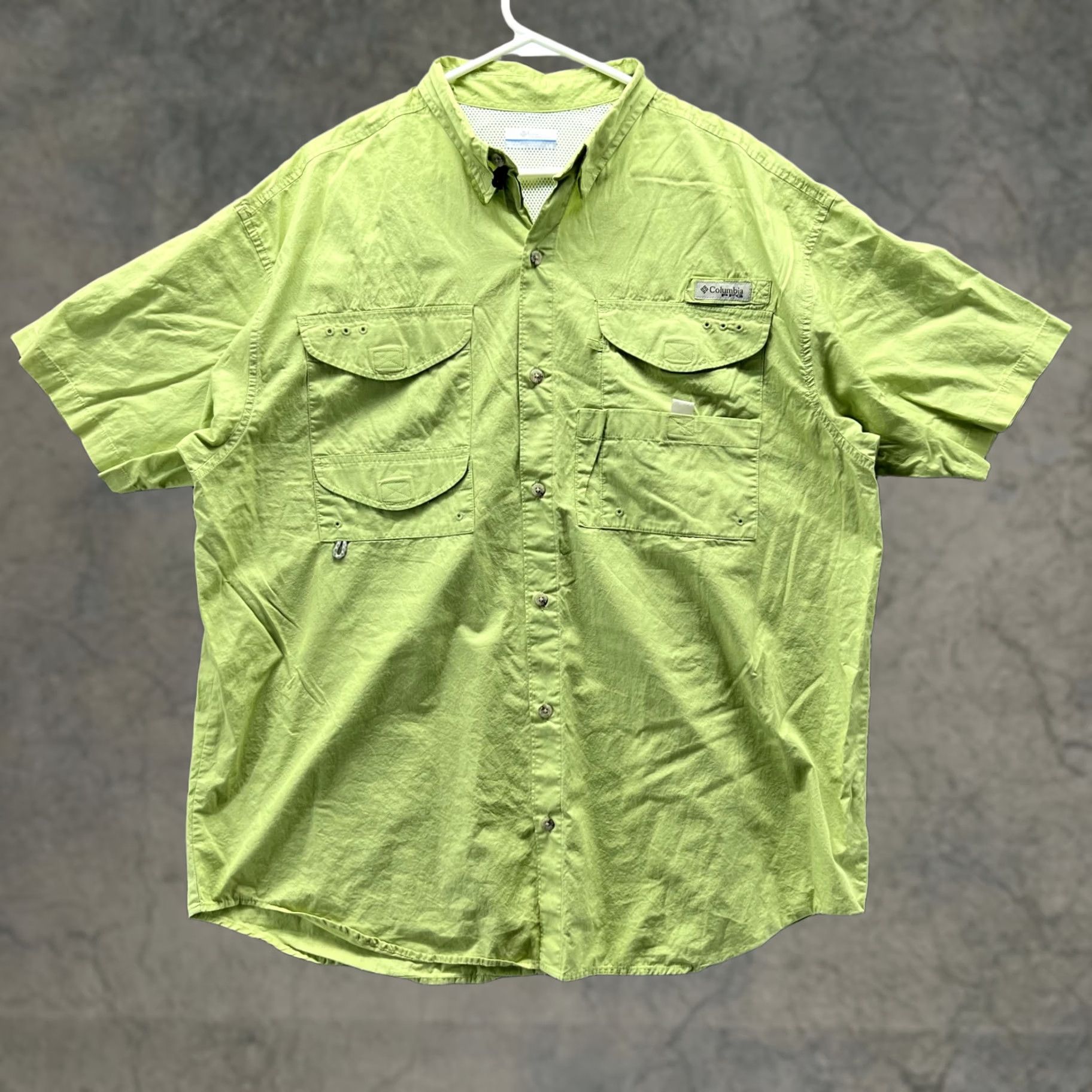 Vintage VINTAGE Columbia Shirt Men Large Green Casual Button Down Short Sleeve Vented Fishing Size US L / EU 52-54 / 3 - 1 Thumbnail