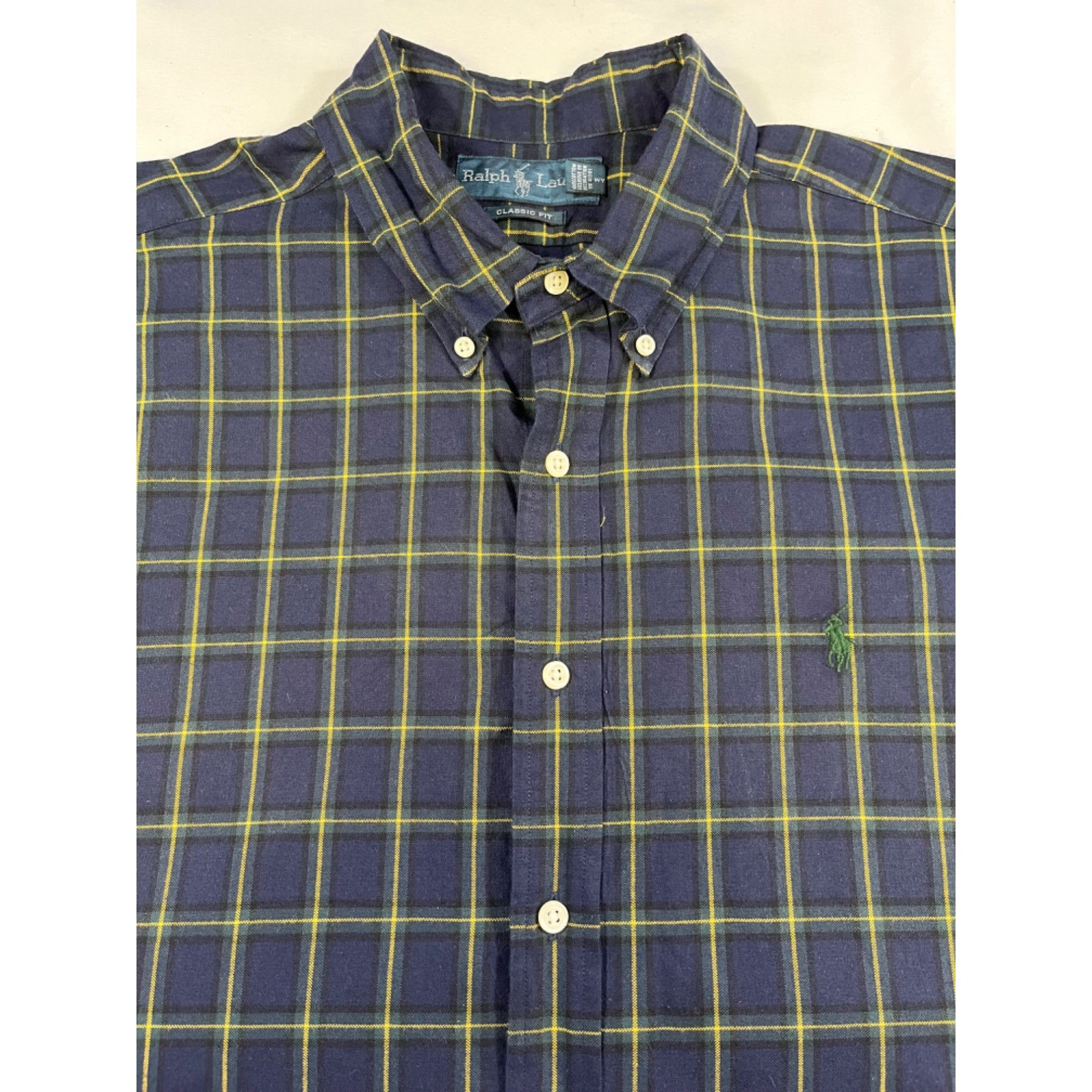 Ralph Lauren Ralph Lauren Mens Navy Blue Button Up Shirt Size XL SKU 6716 Size US XL / EU 56 / 4 - 3 Thumbnail