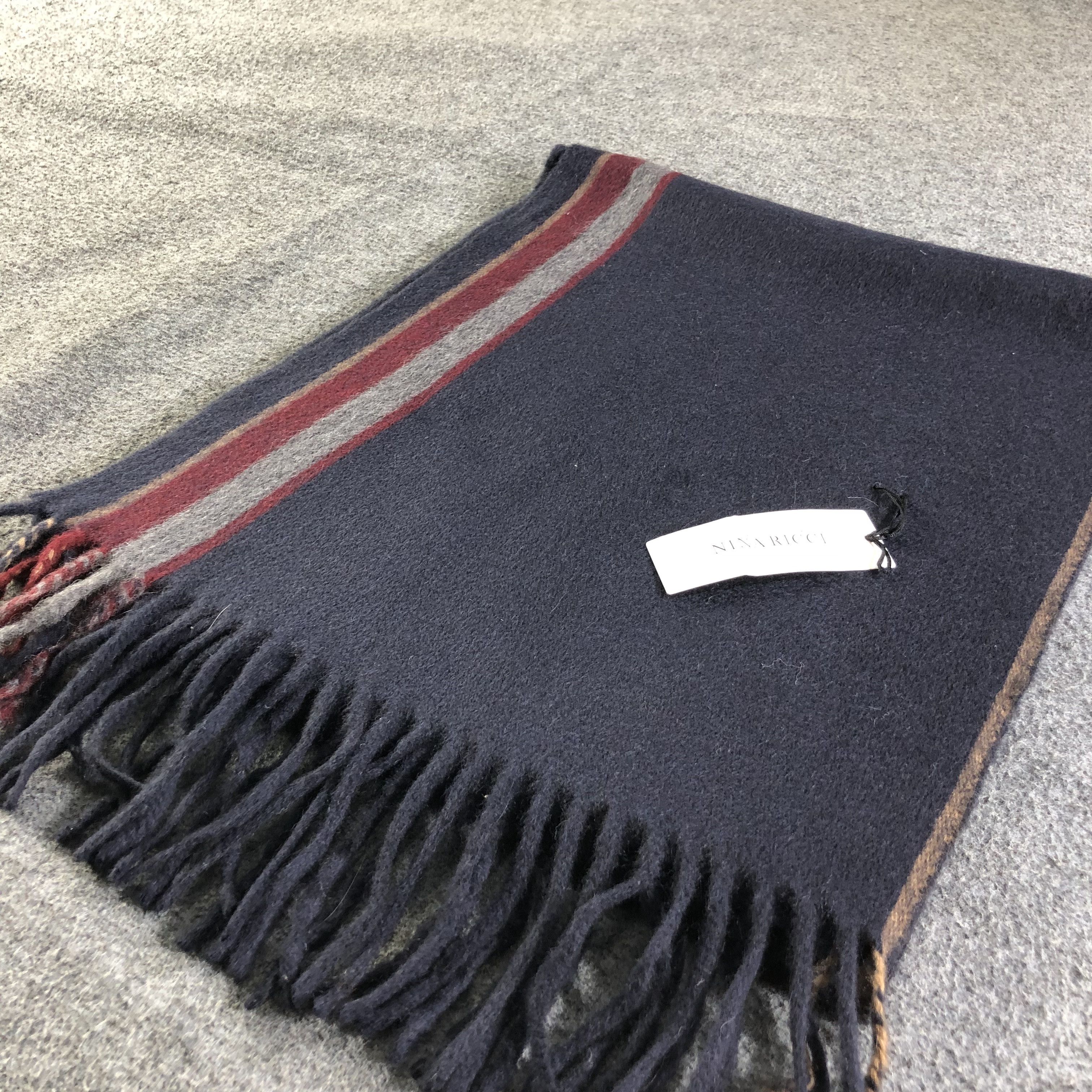 Nina Ricci Nina Ricci Cashmere Scarf Muffler V1904 Size ONE SIZE - 3 Thumbnail