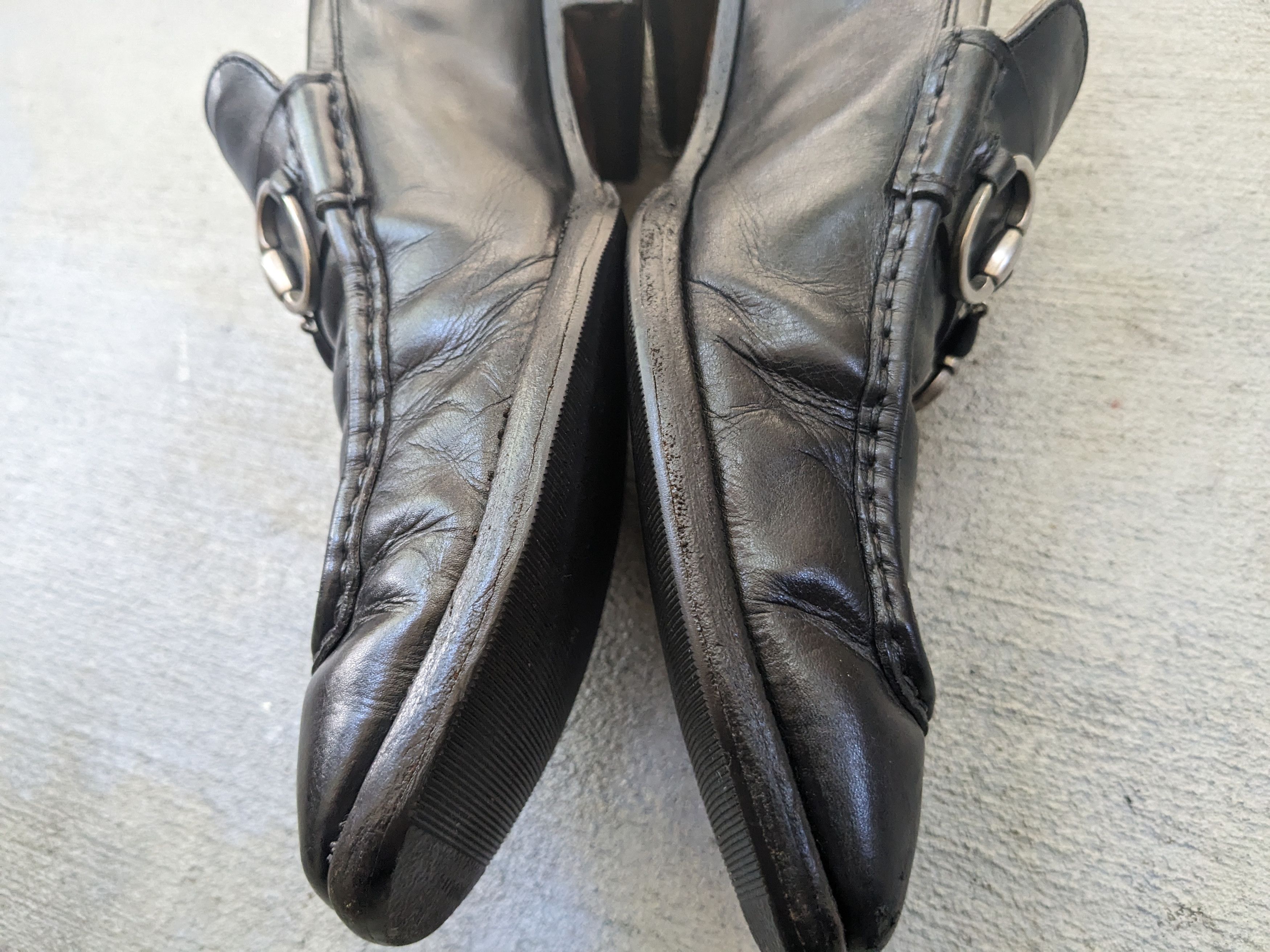 Gucci × Vintage Gucci Horsebit Loafers Black 10 Slip Ons Buckle Size US 10 / EU 43 - 10 Thumbnail