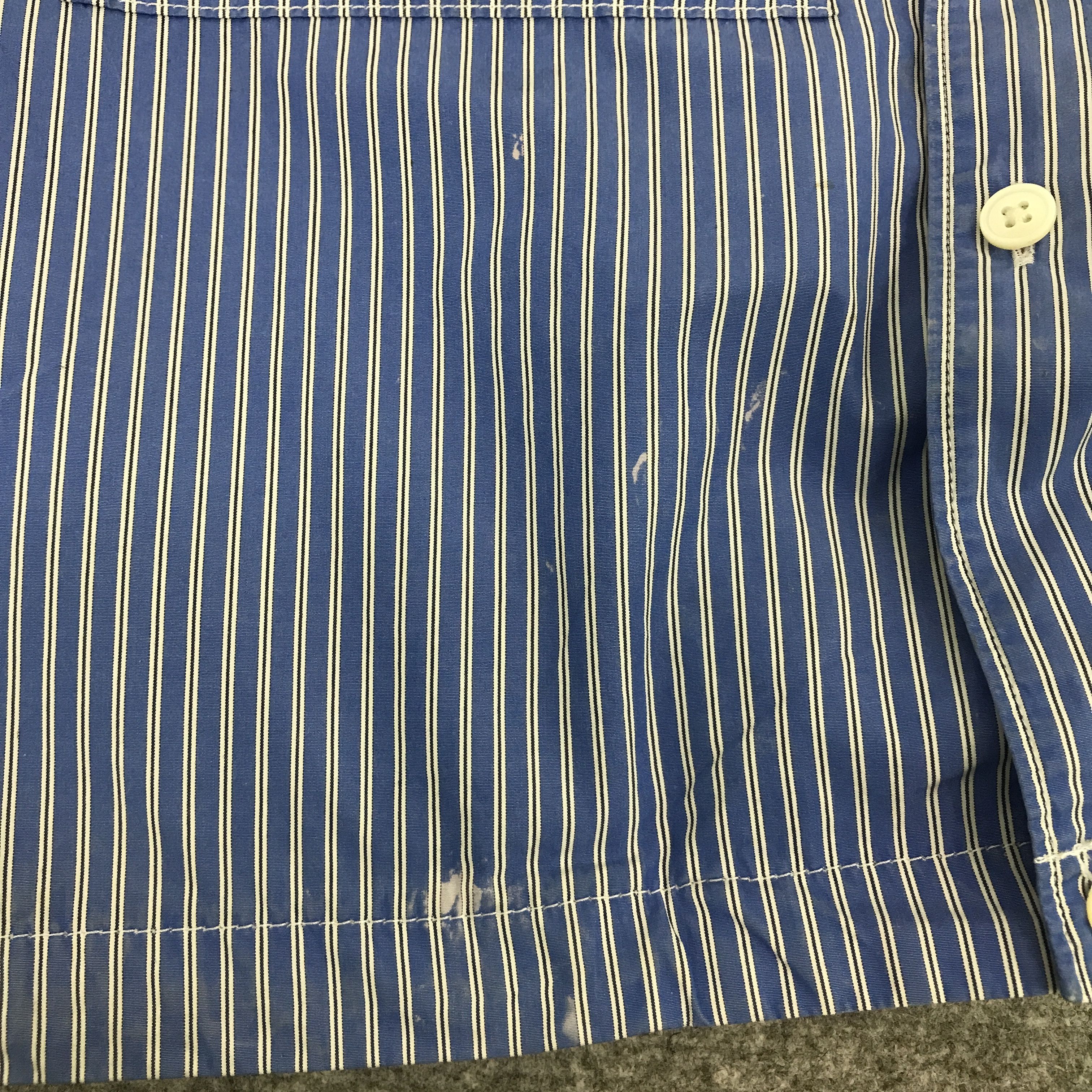 Jill Sander x uniqlo stripped button jacket