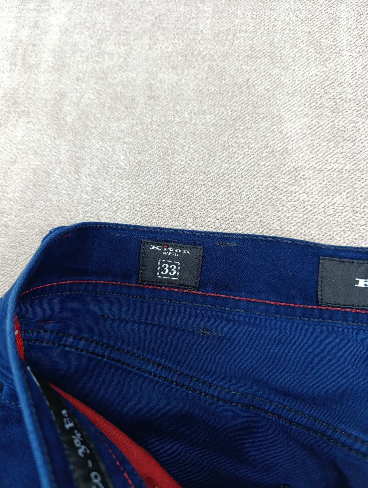 Kiton KITON NAPOLI MENS VELVET COTTON TROUSERS PANTS Size US 33 - 11 Thumbnail