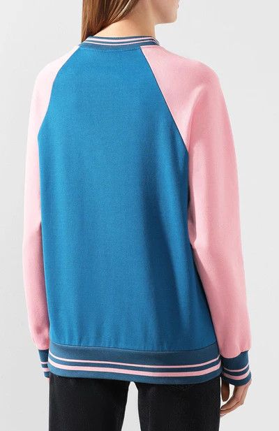 Dolce & Gabbana o1y0925 Crewneck Sweatshirt in Deep Teal/Pink Size XS / US 0-2 / IT 36-38 - 3 Thumbnail