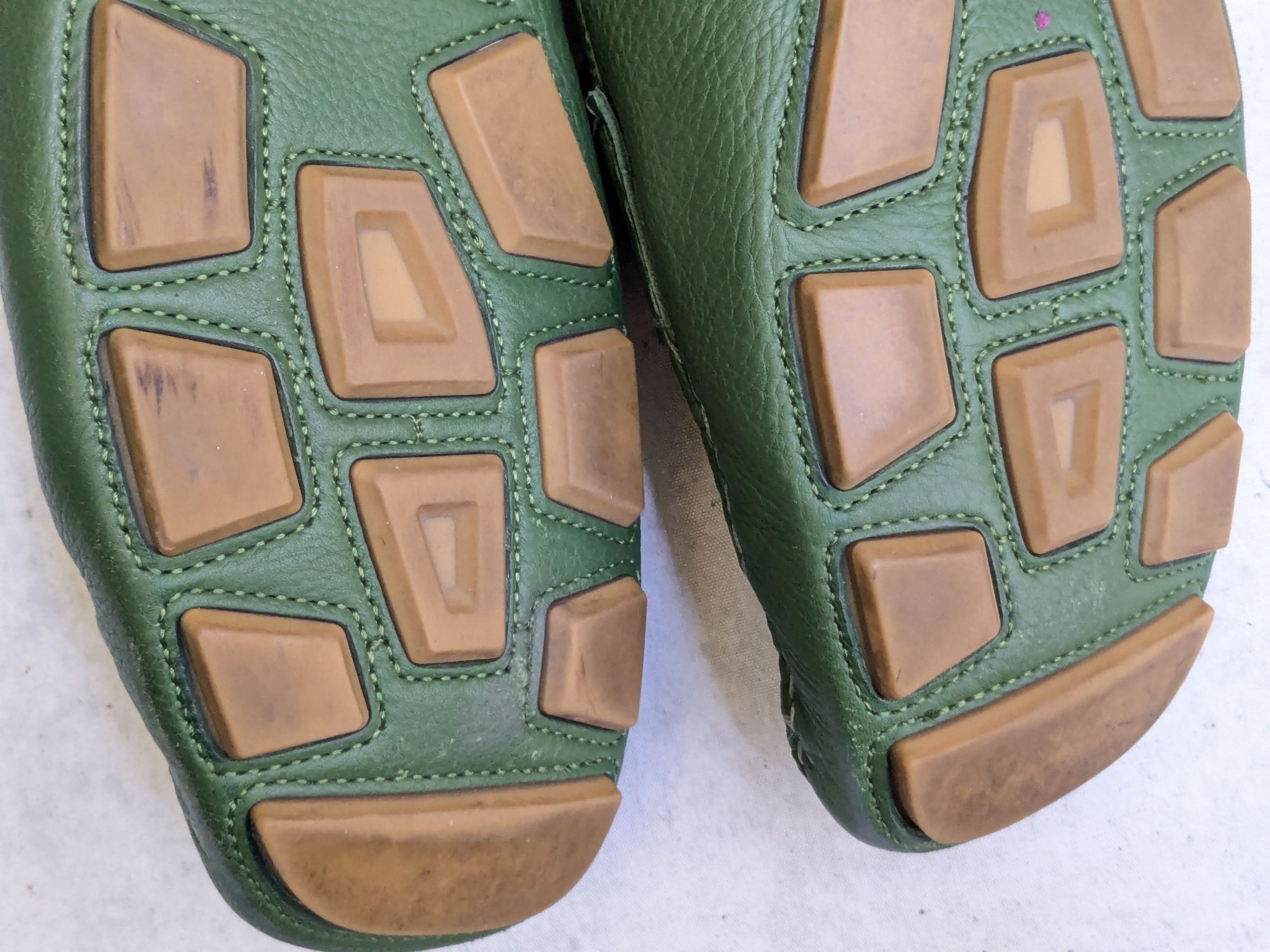 Gucci Gucci Horsebit driving loafers green 12.5 leather Size US 12.5 / EU 45-46 - 15 Thumbnail