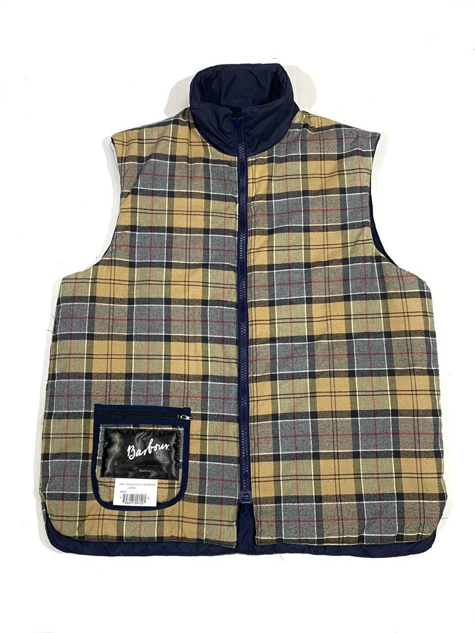 Barbour × Vintage Barbour Waistcoat Dress Tartan Vest Vintage Size US L / EU 52-54 / 3 - 2 Thumbnail