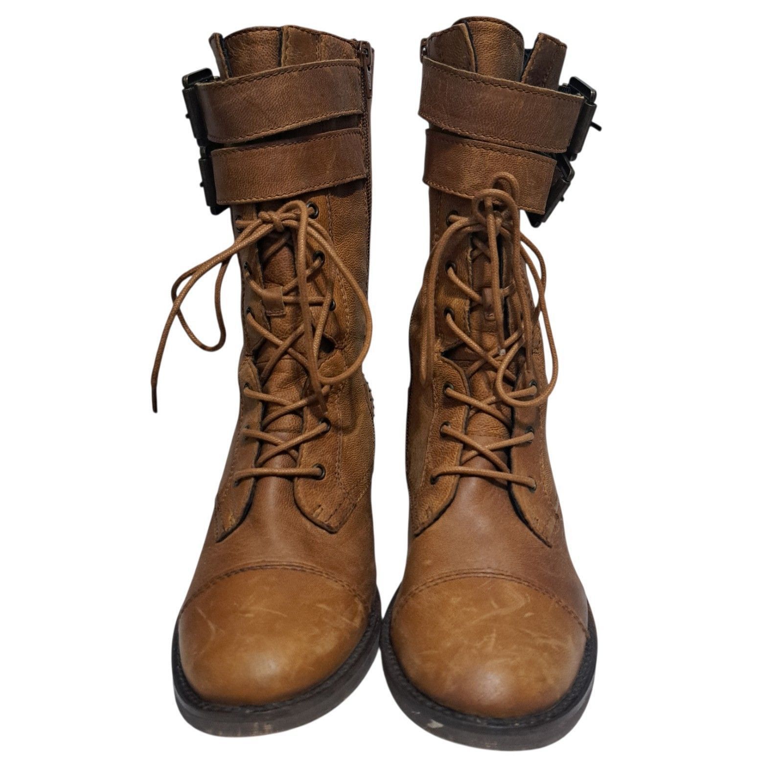 Steve Madden Steve Madden Lace Up Retro Buckle Military Combat Mid Calf B Size US 9 / IT 39 - 14 Thumbnail