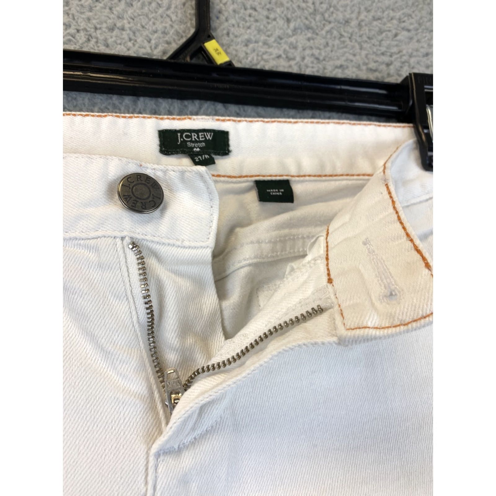 J.Crew J.CREW Match 27R Jeans Women 31 x 30 White Denim Slim Straight Vintage No (if applicable) Size 27" / US 4 / IT 40 - 3 Thumbnail
