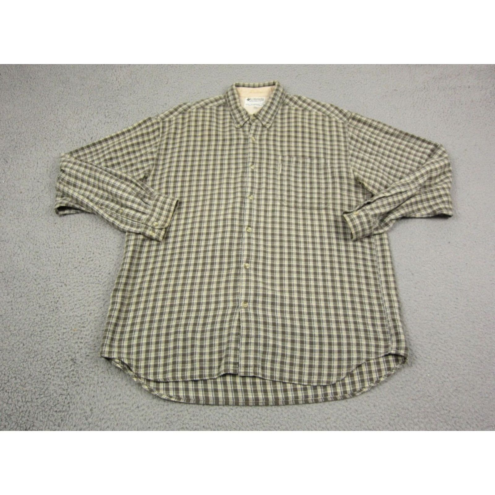 Vintage Columbia Shirt Adult 2XL Green Check Flannel Fishing Casual Mens Outdoor Button-Up Long Sleeve Collared 2XL Green Pattern Check Vintage Size US XXL / EU 58 / 5 - 2 Thumbnail