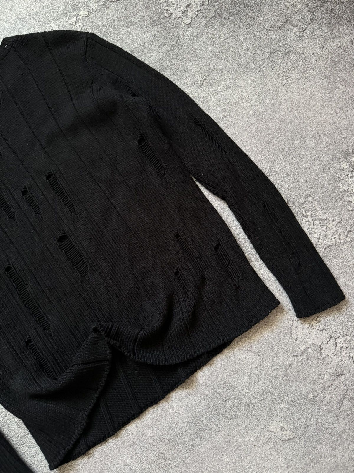 Japanese Brand Poolman S black vintage distressed sweater jumper knitwear Size US S / EU 44-46 / 1 - 11 Thumbnail