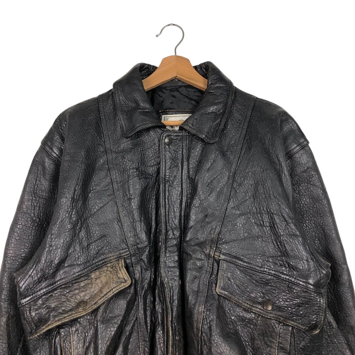 Japanese Brand 🔥VINTAGE BIKER GENUINE LEATHER JACKET ANABAS ISSEY MIYAKE Size US M / EU 48-50 / 2 - 5 Thumbnail