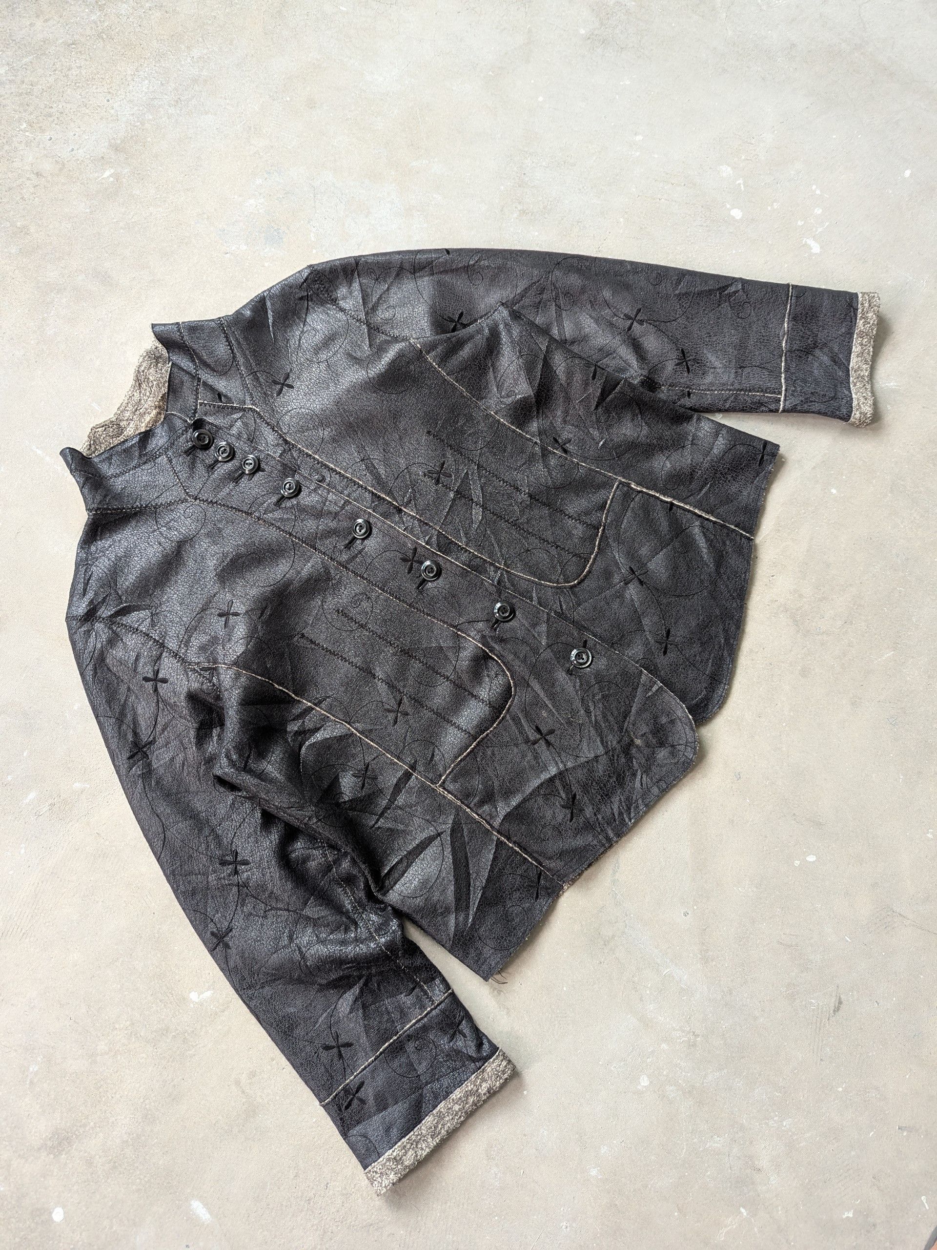 Japanese Brand × Vintage Vintage Black Jacket Patches Lining Fleece Size M / US 6-8 / IT 42-44 - 3 Thumbnail