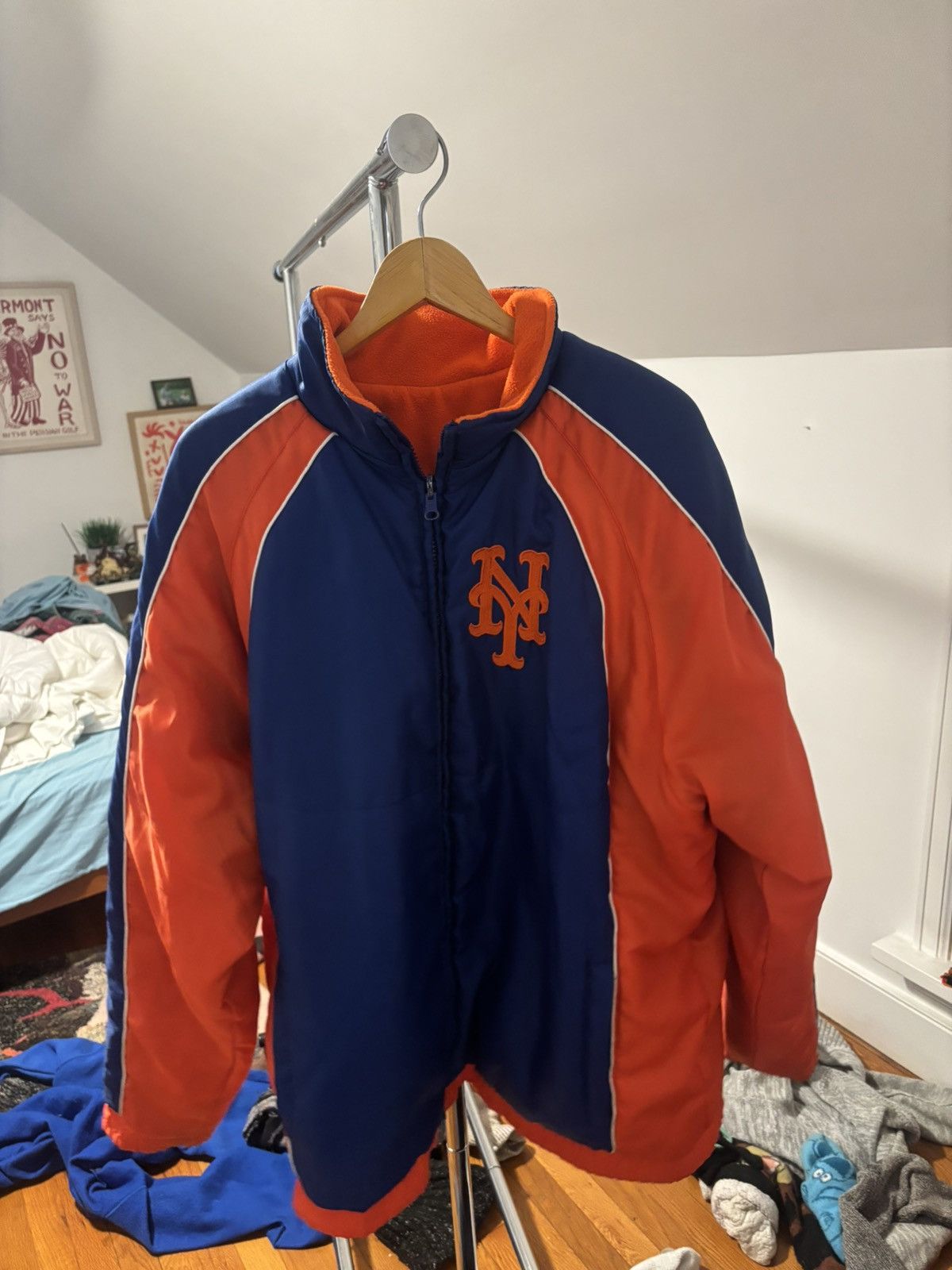 MLB New York Mets Reversible Jacket, Rare Size US L / EU 52-54 / 3 - 1 Thumbnail