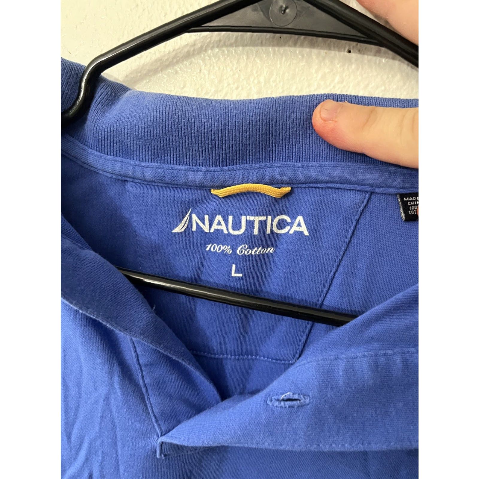 Nautica Nautica Polo Shirt Mens Large Blue Short Sleeve Cotton Logo Classic Golf Boating True Deck Shirt Regular Fit Mens Size US L / EU 52-54 / 3 - 2 Thumbnail