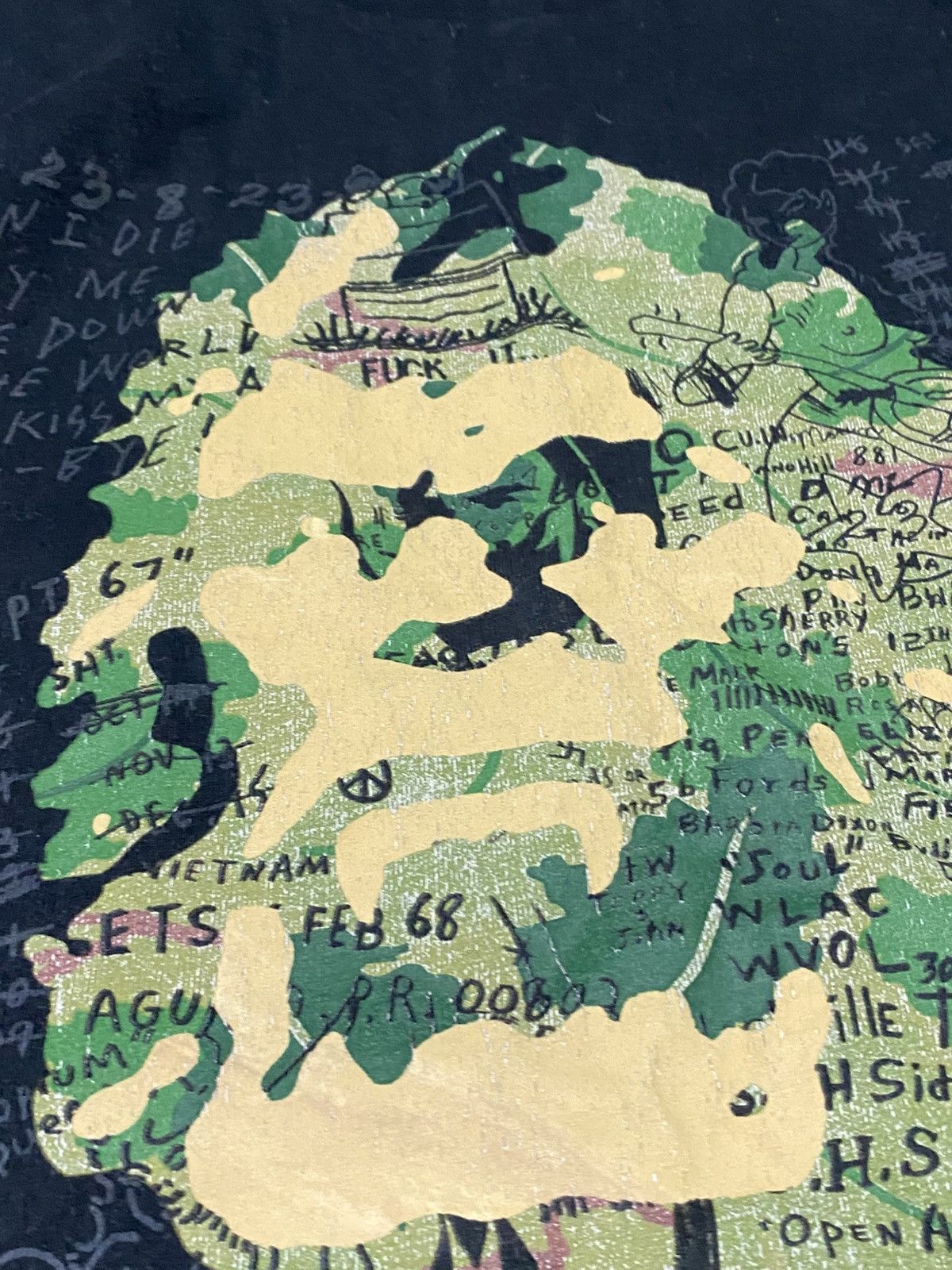FUCT Vintage USA Fuct Camo Ape Logo Head Tee Black Size US L / EU 52-54 / 3 - 5 Thumbnail