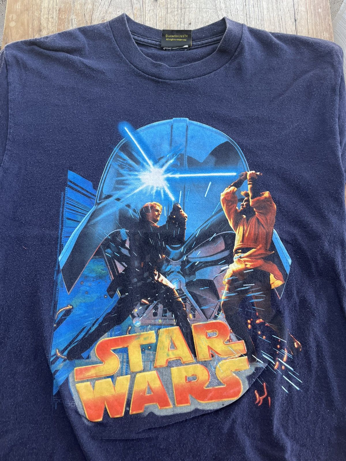 Star Wars × Vintage Vintage STAR WARS ( kid Size) 00’s Tshirt Size US S / EU 44-46 / 1 - 3 Thumbnail