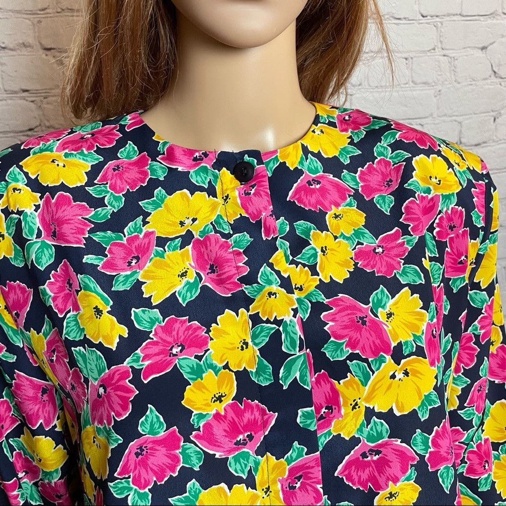 Other NWT New Vintage Prophecy Floral Blouse Shirt Size 12 Size XL / US 12-14 / IT 48-50 - 2 Thumbnail