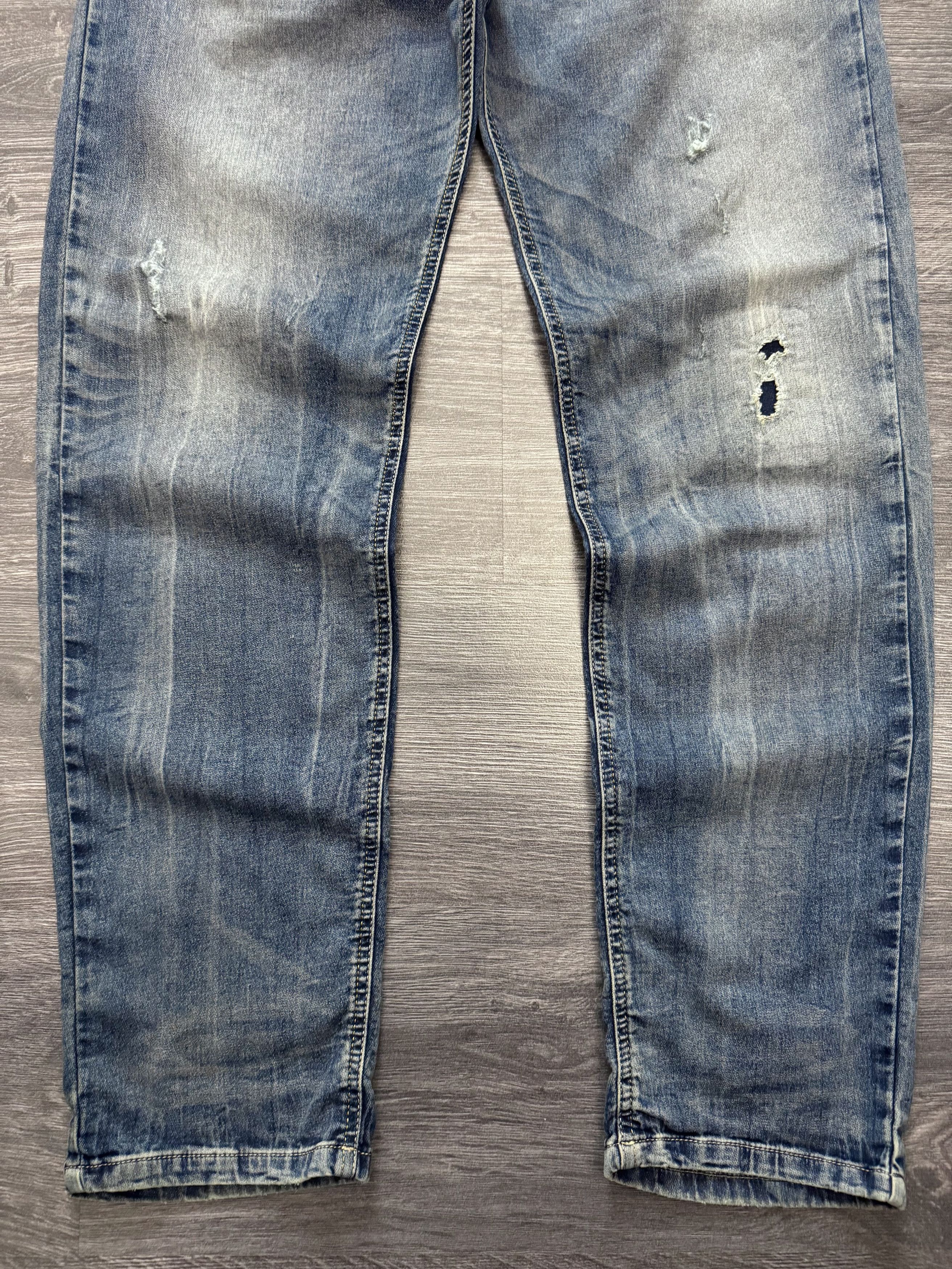 Diesel Diesel Waykee Denim Sweat Pants Distressed Drawstring Size US 34 / EU 50 - 5 Thumbnail