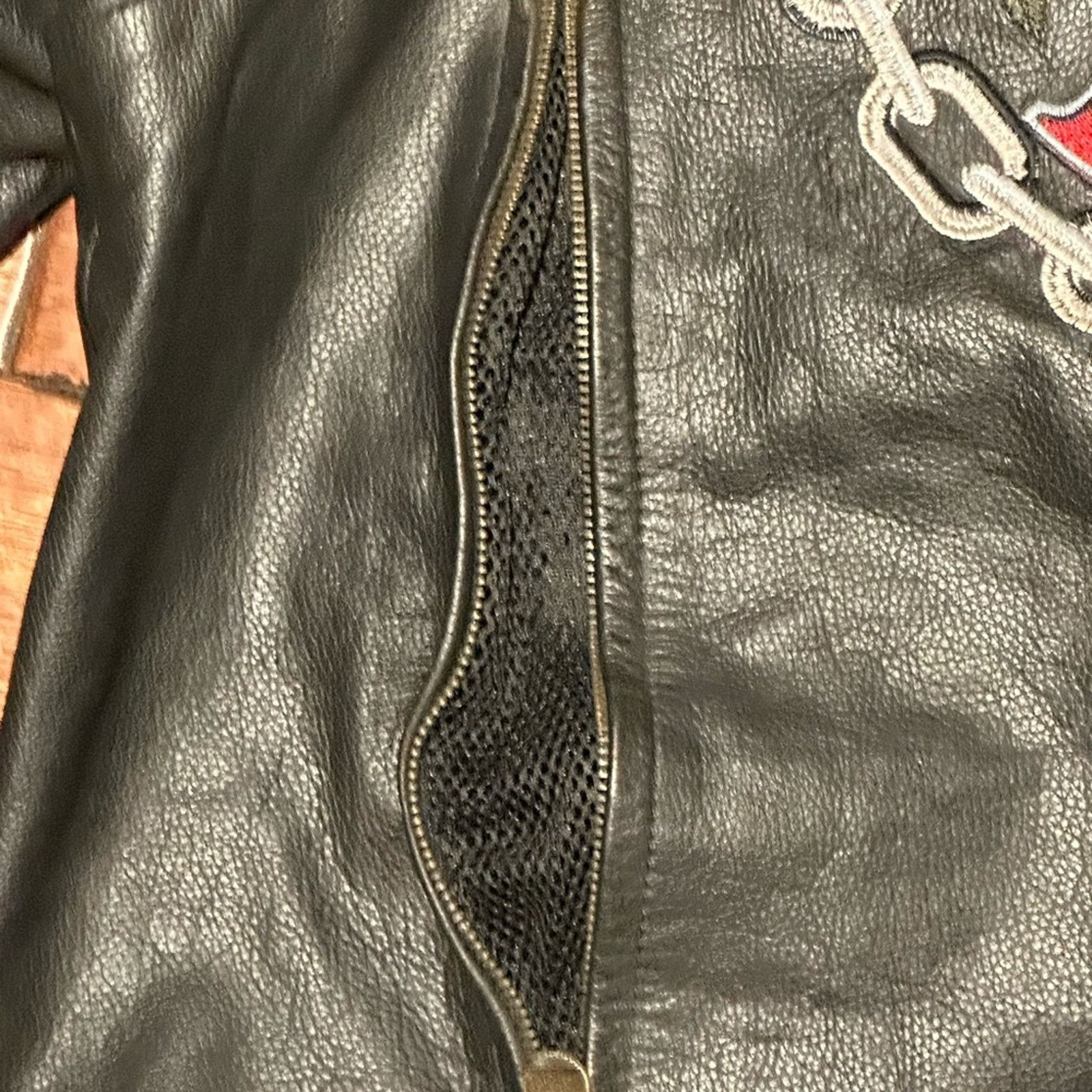 Grateful Dead Grateful Dead 2012 Black Leather Biker Jacket Mens 44 Size US S / EU 44-46 / 1 - 15 Thumbnail