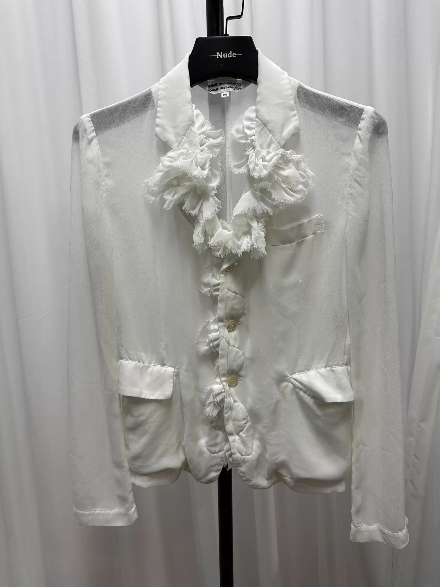 Comme des Garcons Comme des Garçons Women's Runway Lace Trim Shirts M Size M / US 6-8 / IT 42-44 - 1 Thumbnail
