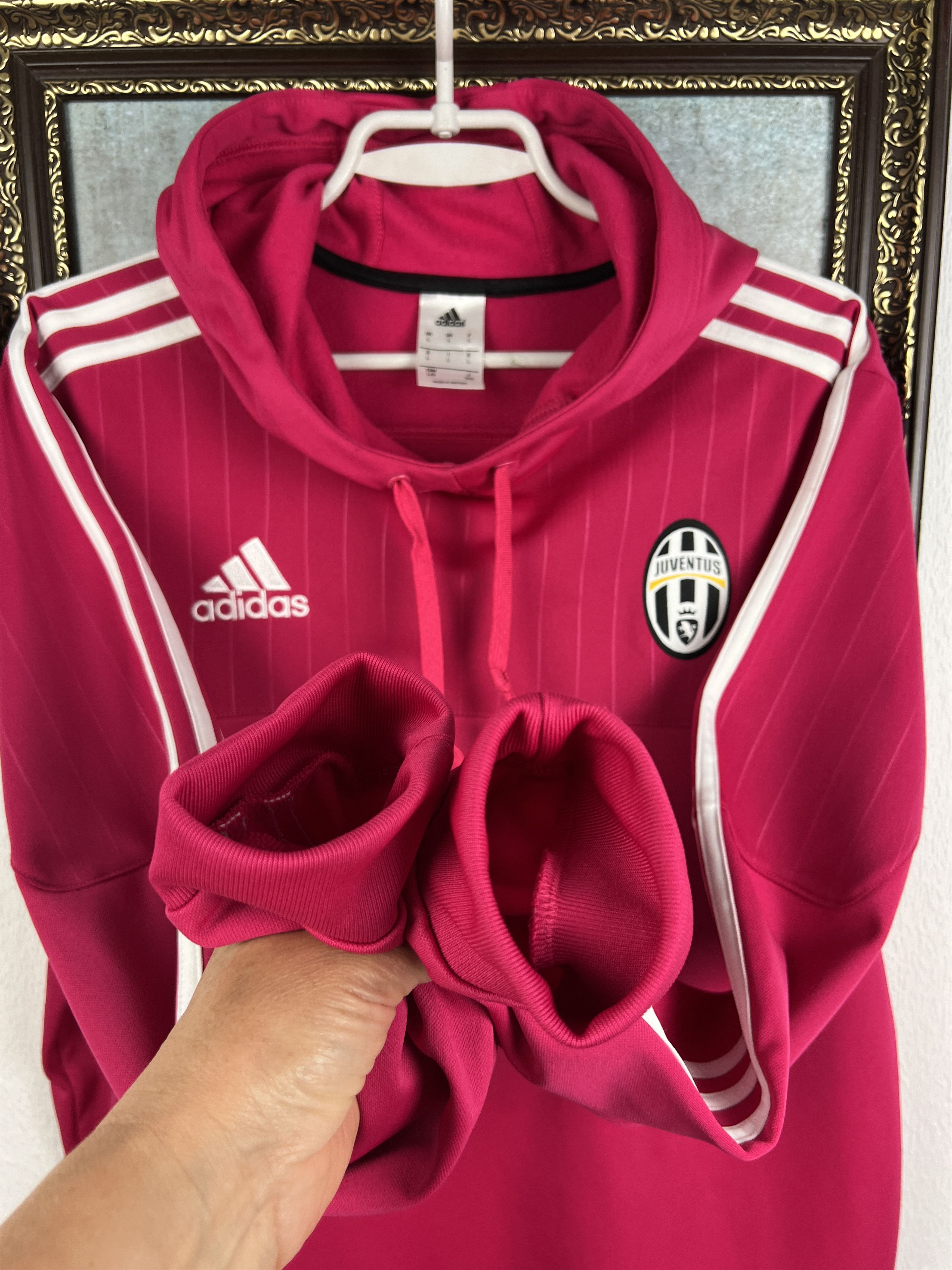 Adidas Juventus Football Jacket Hoodie Track Top Maglia Soccer Size US L / EU 52-54 / 3 - 4 Thumbnail