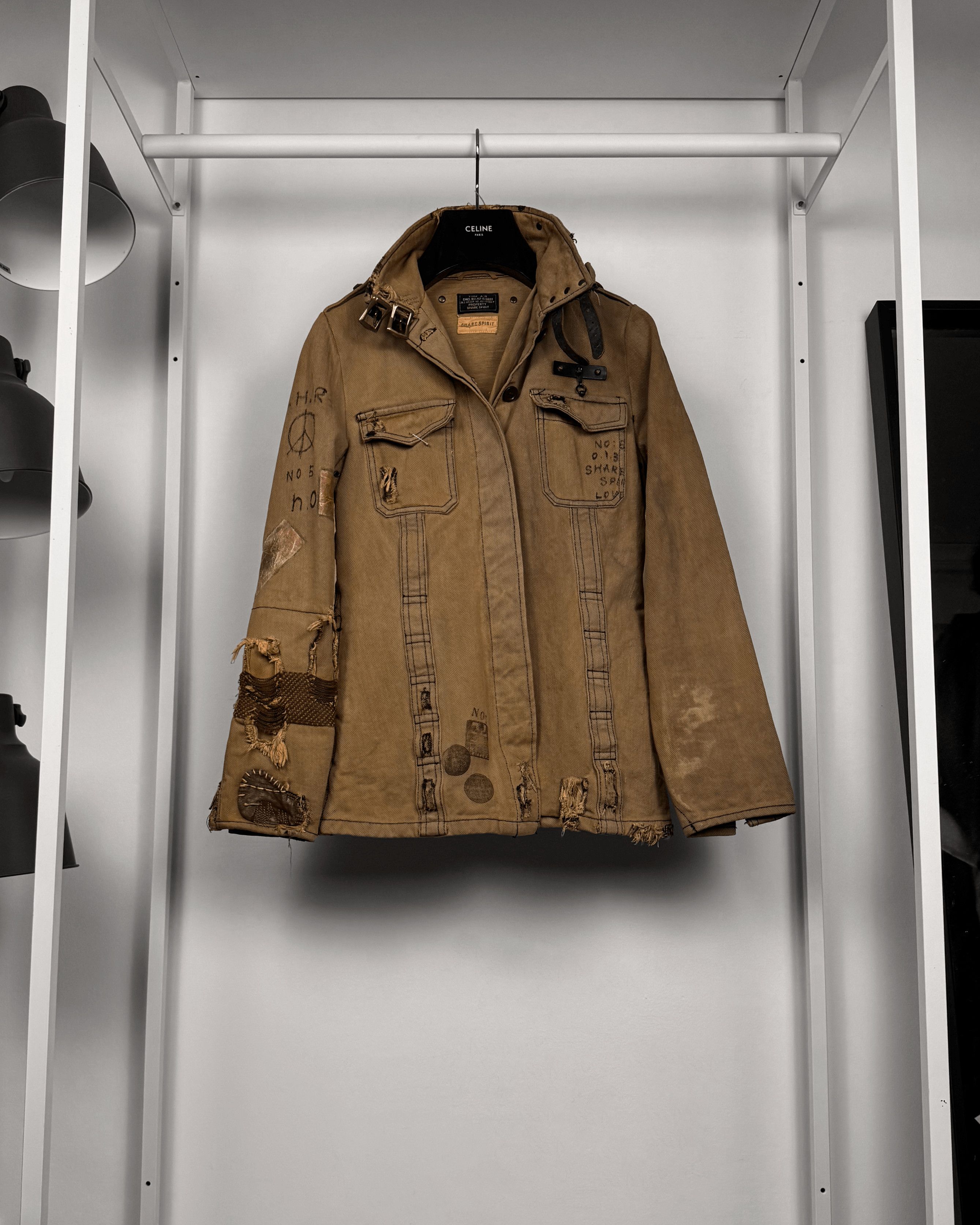 Share Spirit Homme Share Spirit Military Chainmail Distressed Field Jacket Size US M / EU 48-50 / 2 - 2 Thumbnail