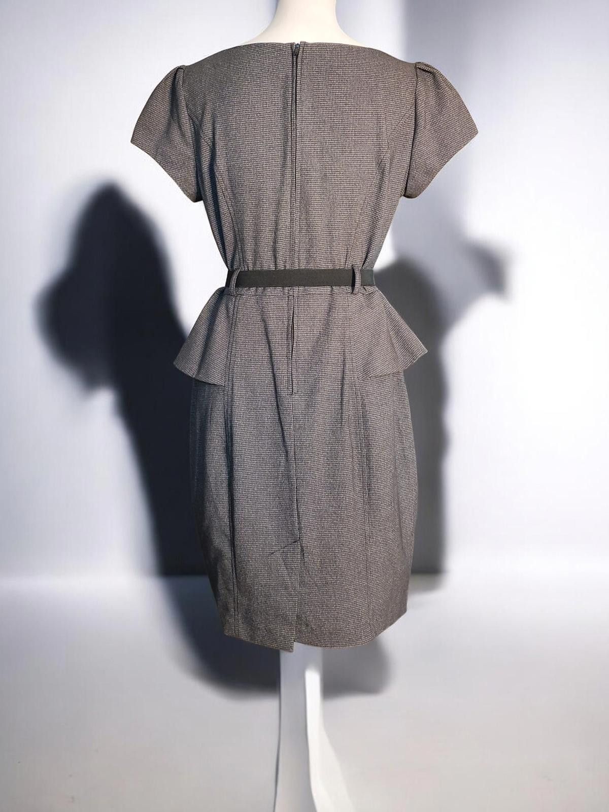 Other A. Byer Size 9 Gray Belted Peplum Dress Size M / US 6-8 / IT 42-44 - 4 Thumbnail